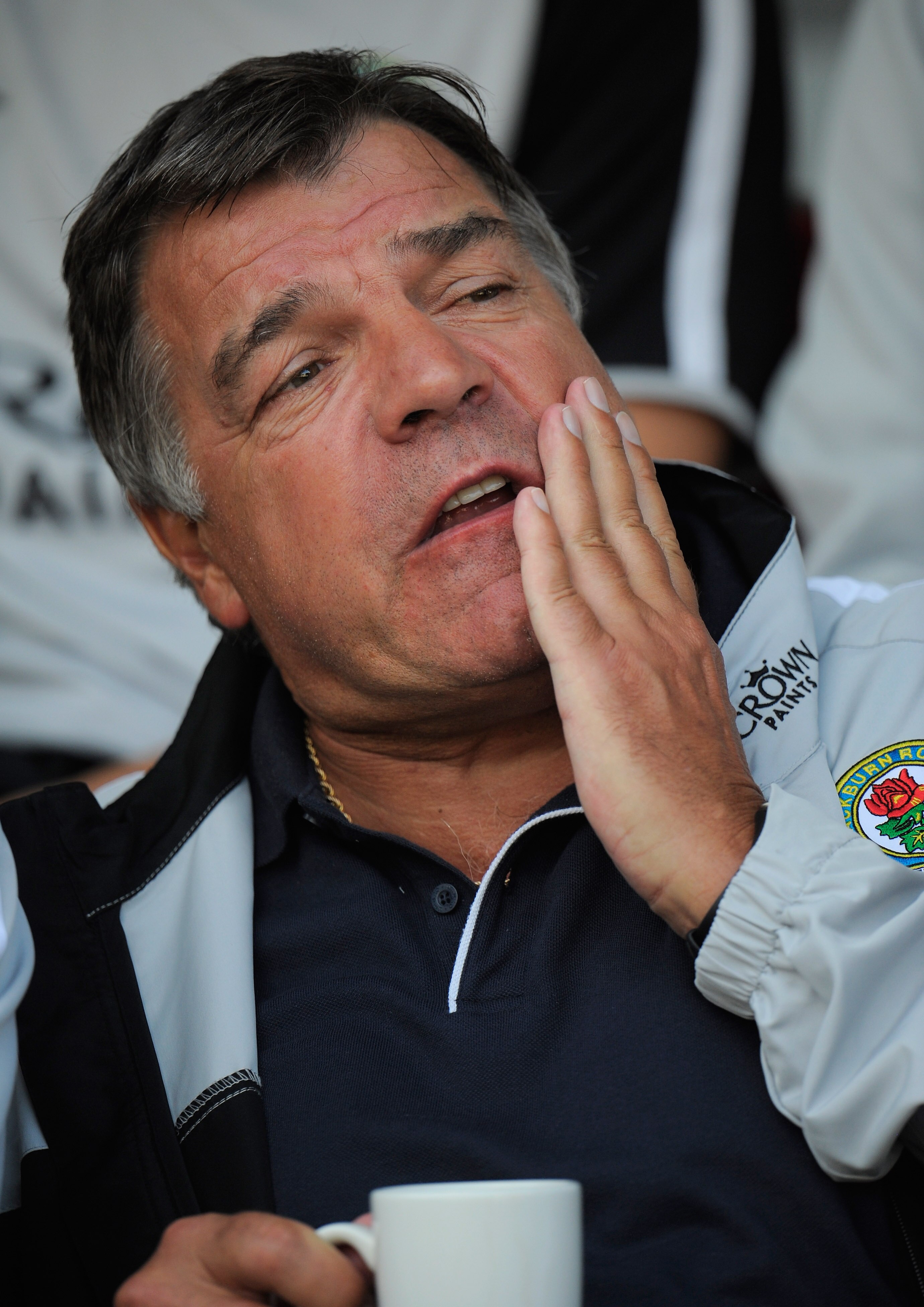 HUDDERSFIELD, ENGLAND - JULY 21:  Blackburn manager Sam Allardyce looks on during the pre-season friendly match between Huddersfield Town and Blackburn Rovers at the Galpharm Stadium on July 21, 2010 in Huddersfield, England.  (Photo by Michael Regan/Gett