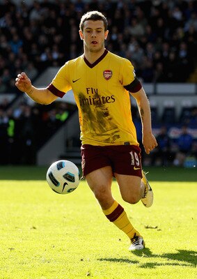 WEST BROMWICH, ENGLAND - MARCH 19:  Jack Wilshere of Arsenal in action during the Barclays Premier League match between West Bromwich Albion and Arsenal at The Hawthorns on March 19, 2011 in West Bromwich, England.  (Photo by Scott Heavey/Getty Images)