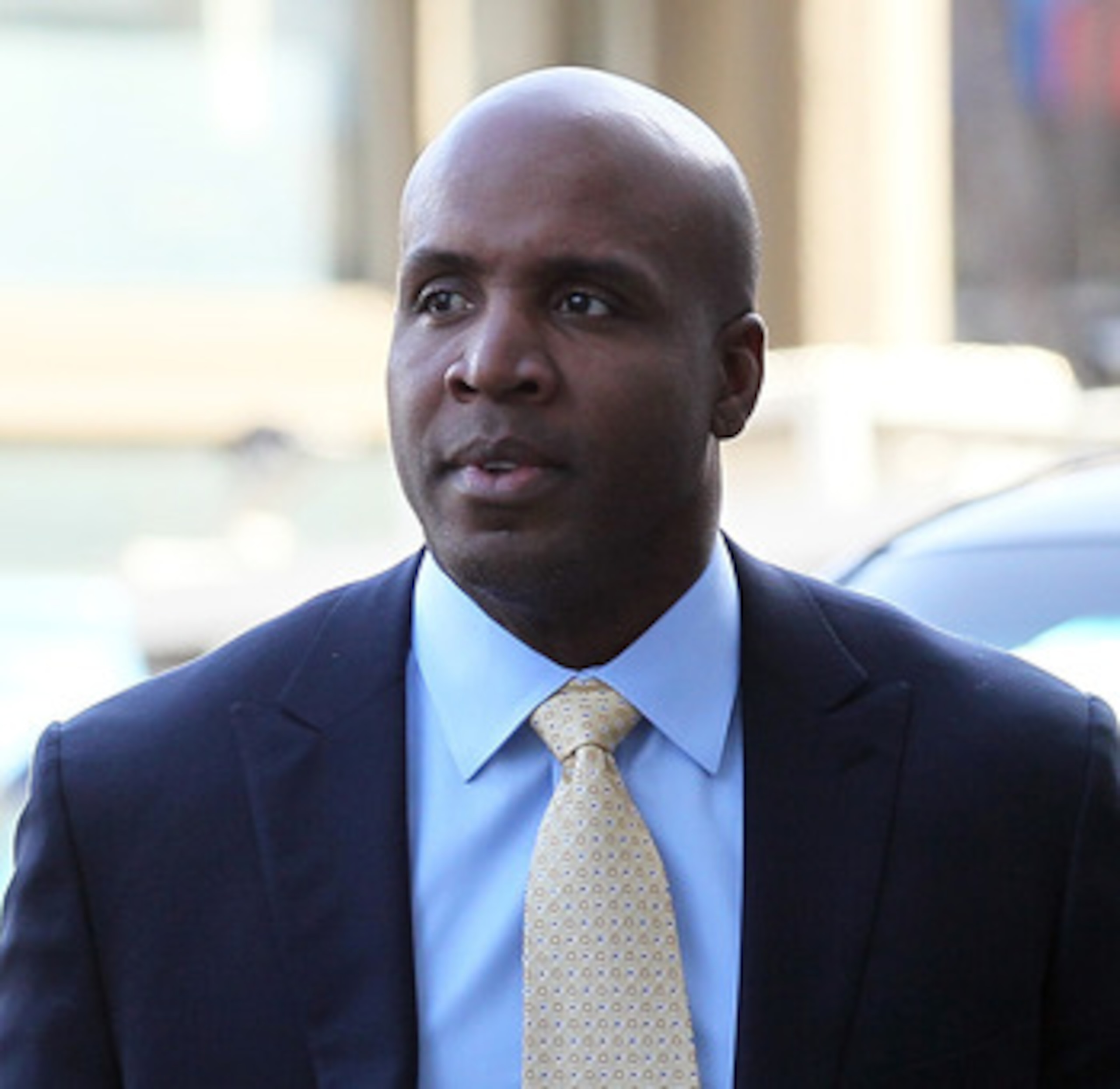 SAN FRANCISCO, CA - APRIL 12:  Former Major League Baseball player Barry Bonds arrives at federal court on April 12, 2011 in San Francisco, California.  The jury is deliberating for the third day in the Barry Bonds perjury trial where the former baseball 