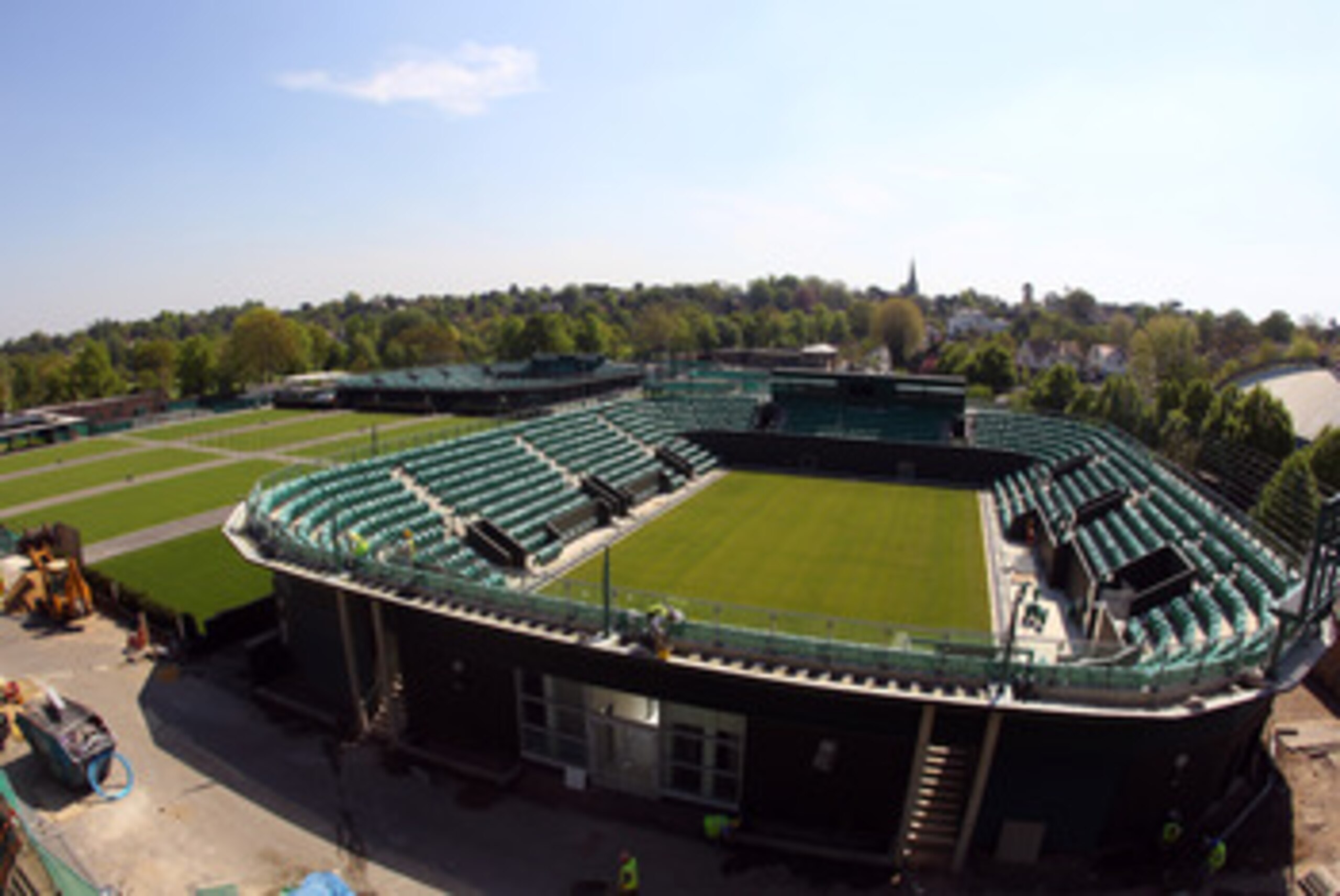 LONDON, ENGLAND - APRIL 19: The New court 3 is seen and will be ready for the 2011 Championships at The All England Lawn Tennis & Croquet Club on April 19, 2011 in London, England. (Photo by Julian Finney/Getty Images) LONDON, ENGLAND - APRIL 19: The New court 3 is seen and will be ready for the 2011 Championships at The All England Lawn Tennis & Croquet Club on April 19, 2011 in London, England. (Photo by Julian Finney/Getty Images)