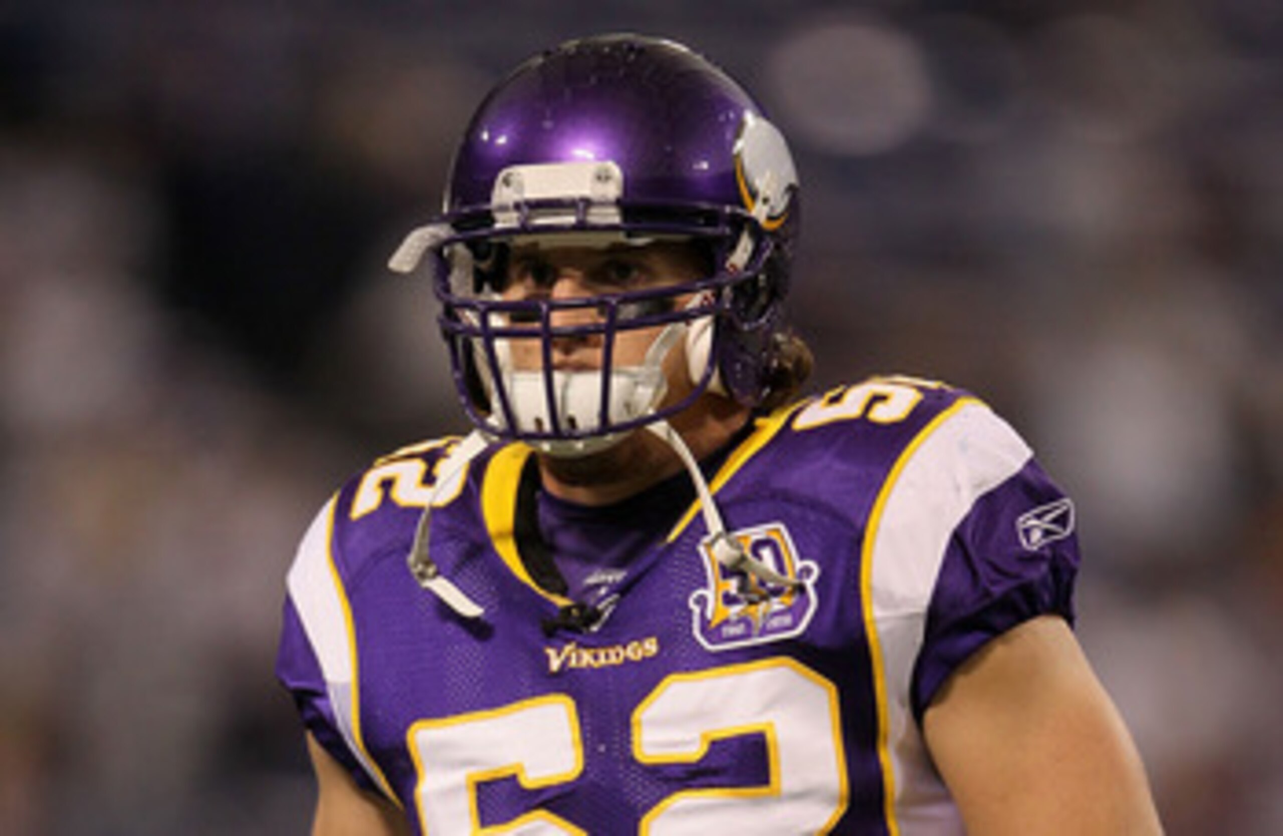 MINNEAPOLIS - SEPTEMBER 26:  Chad Greenway #52 of the Minnesota Vikings plays against the Detroit Lions at Mall of America Field on September 26, 2010 in Minneapolis, Minnesota.  (Photo by Jeff Gross/Getty Images)