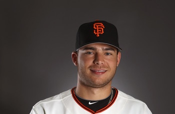 SCOTTSDALE, AZ - FEBRUARY 23:  Brandon Crawford #53 of the San Francisco Giants poses for a portrait during media photo day at Scottsdale Stadium on February 23, 2011 in Scottsdale, Arizona.  (Photo by Ezra Shaw/Getty Images)