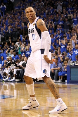 DALLAS, TX - JUNE 07:  Shawn Marion #0 of the Dallas Mavericks reacts while taking on the Miami Heat in the third quarter in Game Four of the 2011 NBA Finals at American Airlines Center on June 7, 2011 in Dallas, Texas. NOTE TO USER: User expressly acknow