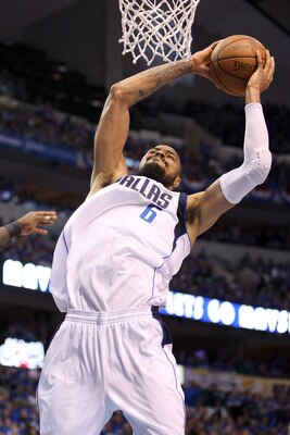 DALLAS, TX - JUNE 07:  Tyson Chandler #6 of the Dallas Mavericks attempts a dunk against the Miami Heat in Game Four of the 2011 NBA Finals at American Airlines Center on June 7, 2011 in Dallas, Texas. NOTE TO USER: User expressly acknowledges and agrees