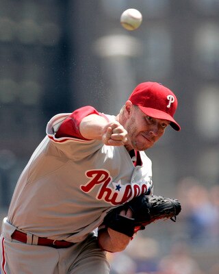 PITTSBURGH, PA - JUNE 05:  Roy Halladay #34 of the Philadelphia Phillies makes a delivery against the Pittsburgh Pirates during the game on June 5, 2011 at PNC Park in Pittsburgh, Pennsylvania.  (Photo by Justin K. Aller/Getty Images)