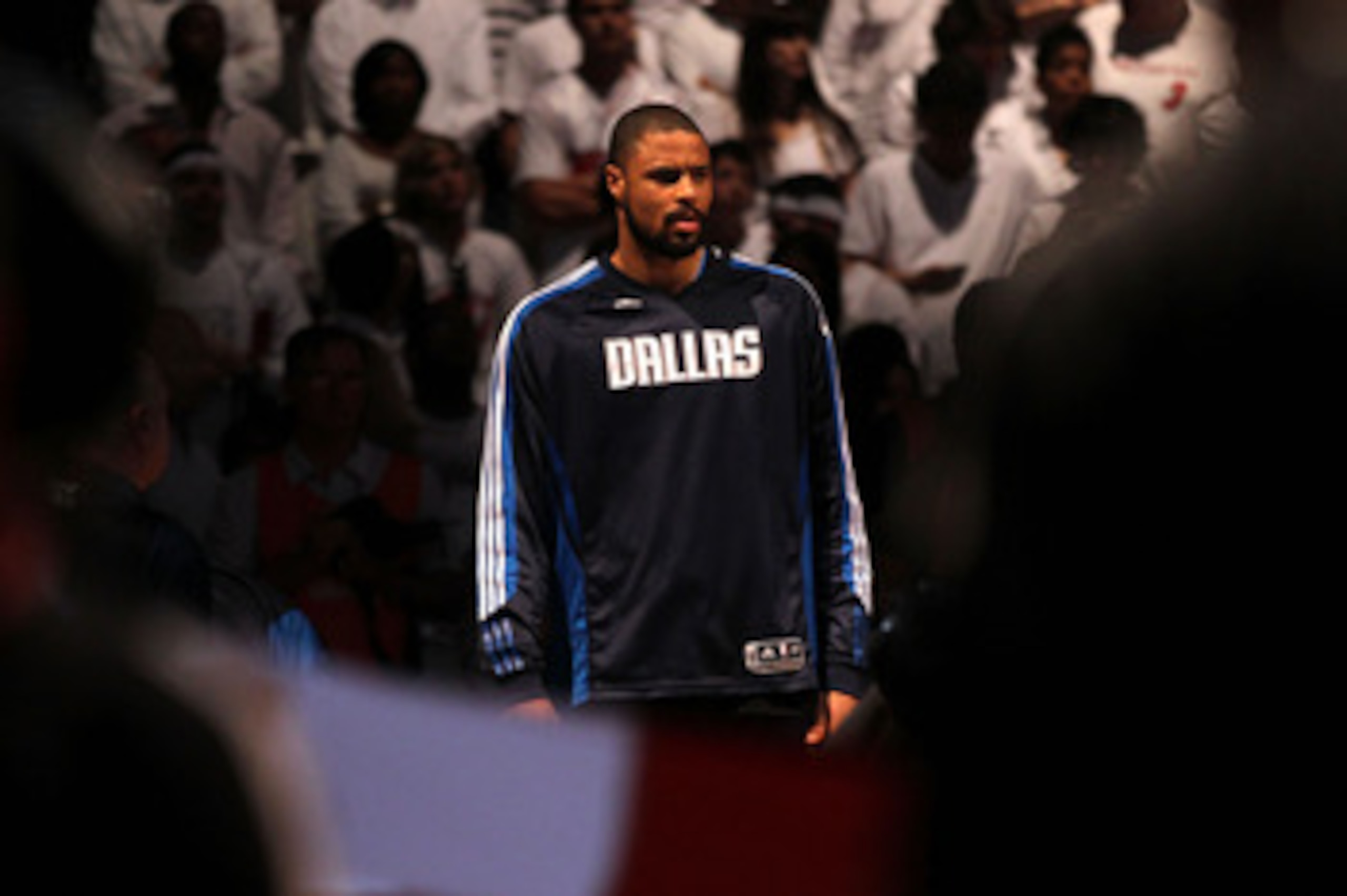 MIAMI, FL - JUNE 02:  Tyson Chandler #6 of the Dallas Mavericks stands during the performace of the National Anthem against the Miami Heat in Game Two of the 2011 NBA Finals at American Airlines Arena on June 2, 2011 in Miami, Florida. NOTE TO USER: User