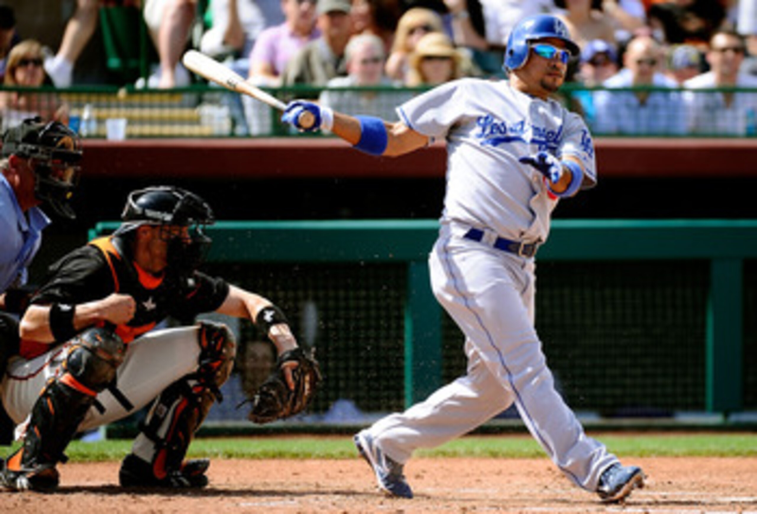 SCOTTSDALE, AZ - MARCH 18:  Rafael Furcal #15 of the Los Angeles Dodgers plays against the San Francisco Giants during the baseball game at Scottsdale Stadium on March 18, 2011 in Scottsdale, Arizona.  (Photo by Kevork Djansezian/Getty Images)