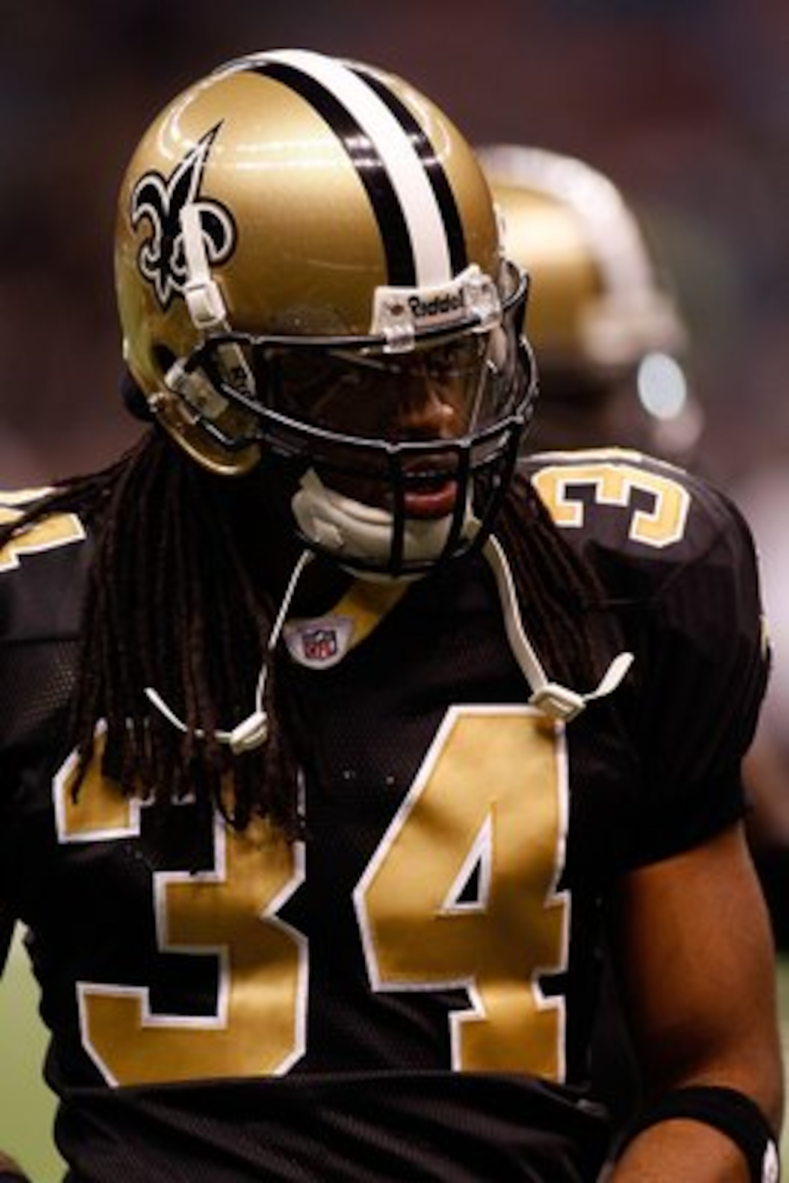 NEW ORLEANS - DECEMBER 19:  Mike McKenzie #34 of the New Orleans Saints warms up during pregame before playing the Dallas Cowboys at the Louisiana Superdome on December 19, 2009 in New Orleans, Louisiana.  (Photo by Chris Graythen/Getty Images)