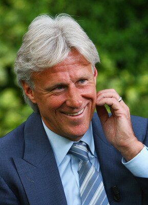 LONDON - JULY 04:  Bjorn Borg, the former five-time Wimbledon champion, poses for a picture on day eleven of the Wimbledon Lawn Tennis Championships at the All England Lawn Tennis and Croquet Club on July 4, 2008 in London, England.  (Photo by Julian Finn