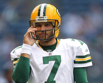 SEATTLE - AUGUST 21: Quarterback Graham Harrell #7 of the Green Bay Packers warms up prior to the preseason game against the Seattle Seahawks at Qwest Field on August 21, 2010 in Seattle, Washington. (Photo by Otto Greule Jr/Getty Images) SEATTLE - AUGUST 21: Quarterback Graham Harrell #7 of the Green Bay Packers warms up prior to the preseason game against the Seattle Seahawks at Qwest Field on August 21, 2010 in Seattle, Washington. (Photo by Otto Greule Jr/Getty Images)