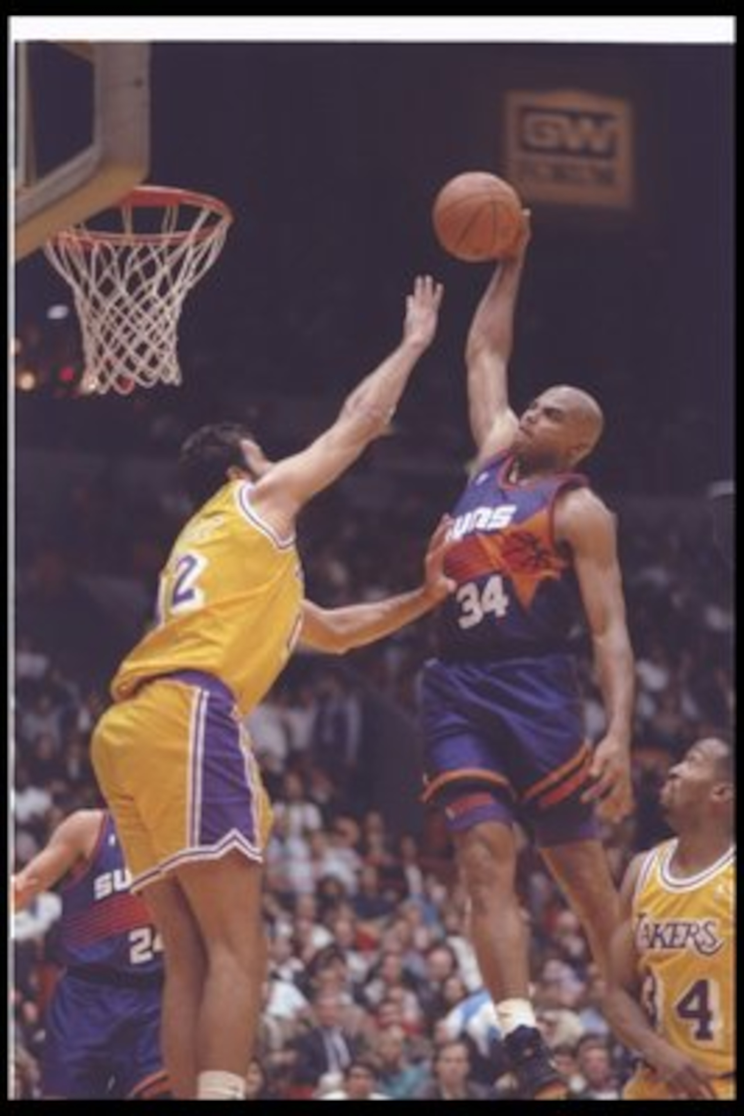 19 Dec 1992: Forward Charles Barkley of the Phoenix Suns goes up for two during a game against the Los Angeles Lakers at the Great Western Forum in Inglewood, California.