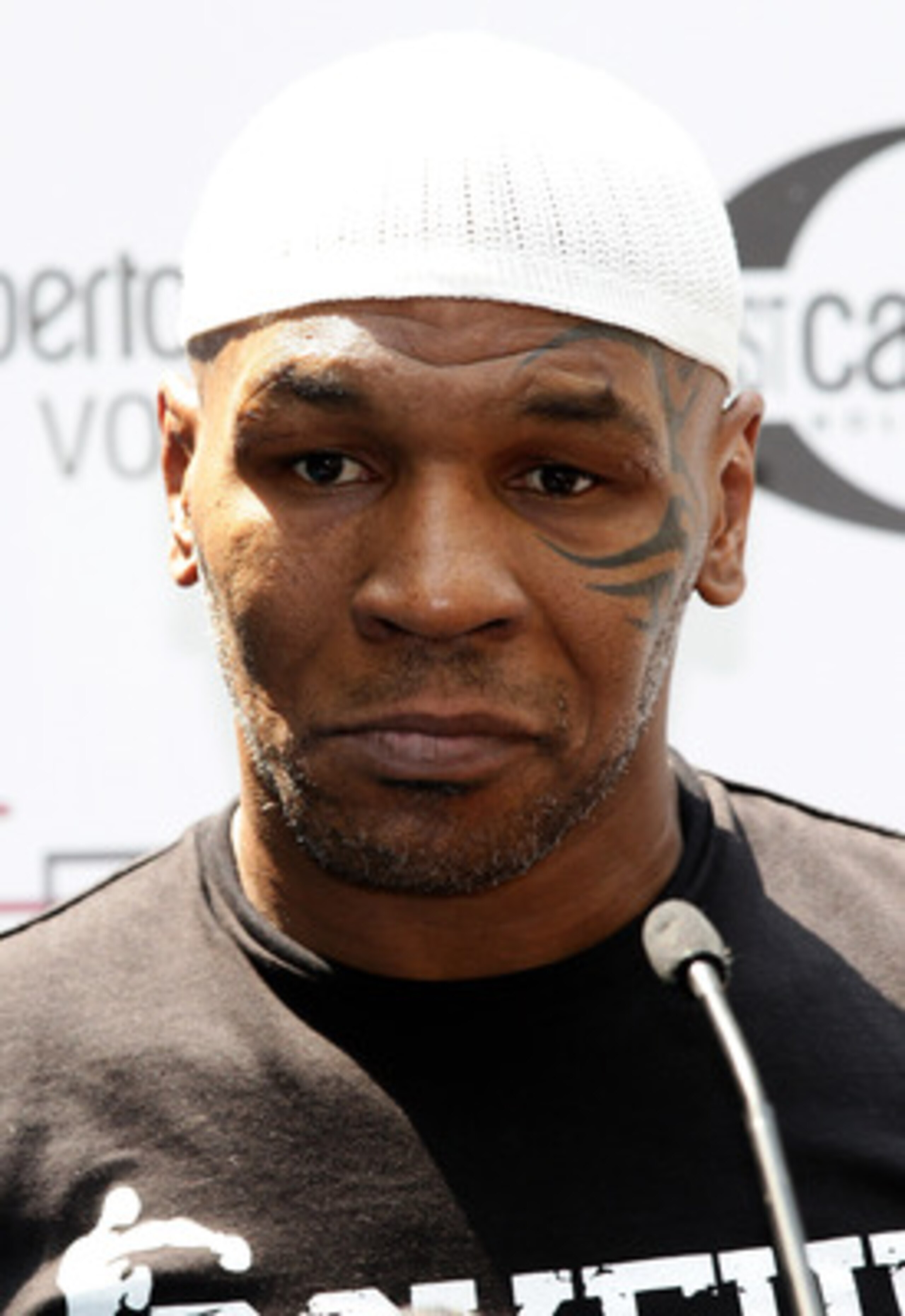 MILAN, ITALY - JULY 09: Mike Tyson attends a press conference held at Just Cavalli Cafe on July 9, 2010 in Milan, Italy. (Photo by Vittorio Zunino Celotto/Getty Images) MILAN, ITALY - JULY 09: Mike Tyson attends a press conference held at Just Cavalli Cafe on July 9, 2010 in Milan, Italy. (Photo by Vittorio Zunino Celotto/Getty Images)