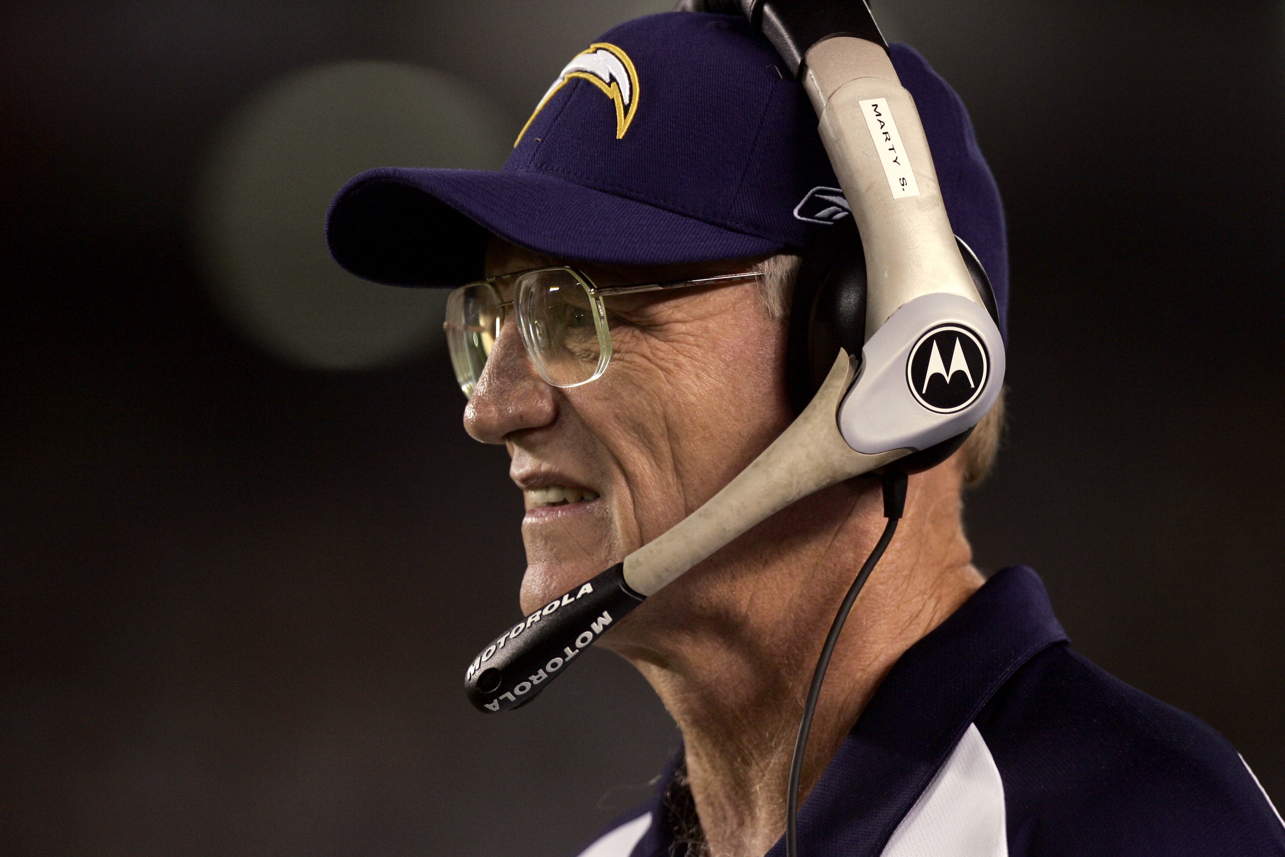 SAN DIEGO - AUGUST 12:  Head coach Marty Schottenheimer of the San Diego Chargers watches the preseason game against the Green Bay Packers on August 12, 2006 at Qualcomm Stadium in San Diego, California. The Chargers won 17-3. (Photo by Donald Miralle/Get