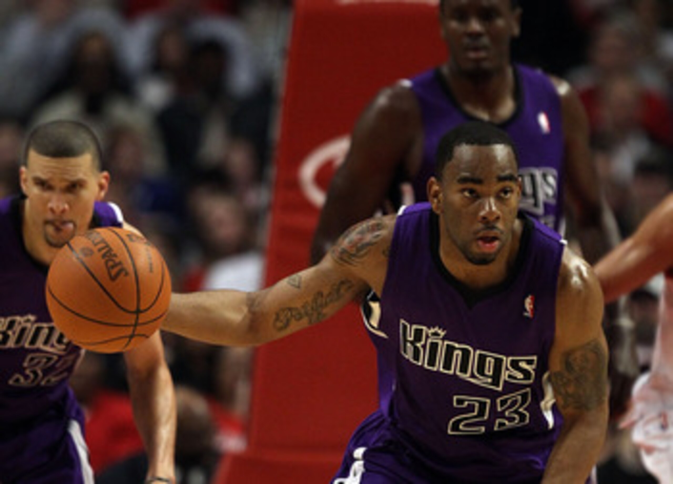 CHICAGO, IL - MARCH 21: Marcus Thornton #23 of the Sacramento Kings moves against the Chicago Bulls at the United Center on March 21, 2011 in Chicago, Illinois. The Bulls defeated the Kings 132-92. NOTE TO USER: User expressly acknowledges and agrees that