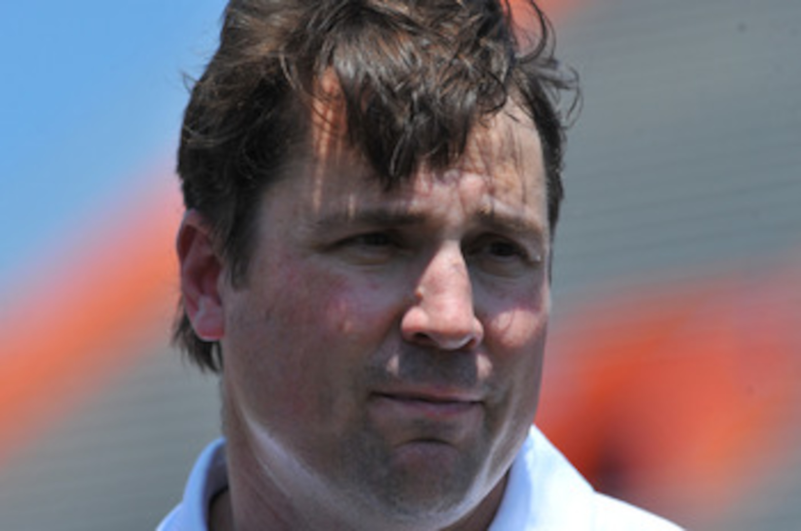 GAINESVILLE, FL - APRIL 9:  Coach Will Muschamp of the Florida Gators talks to reporters after the Orange and Blue spring football game April 9, 2011 at Ben Hill Griffin Stadium in Gainesville, Florida.  (Photo by Al Messerschmidt/Getty Images)