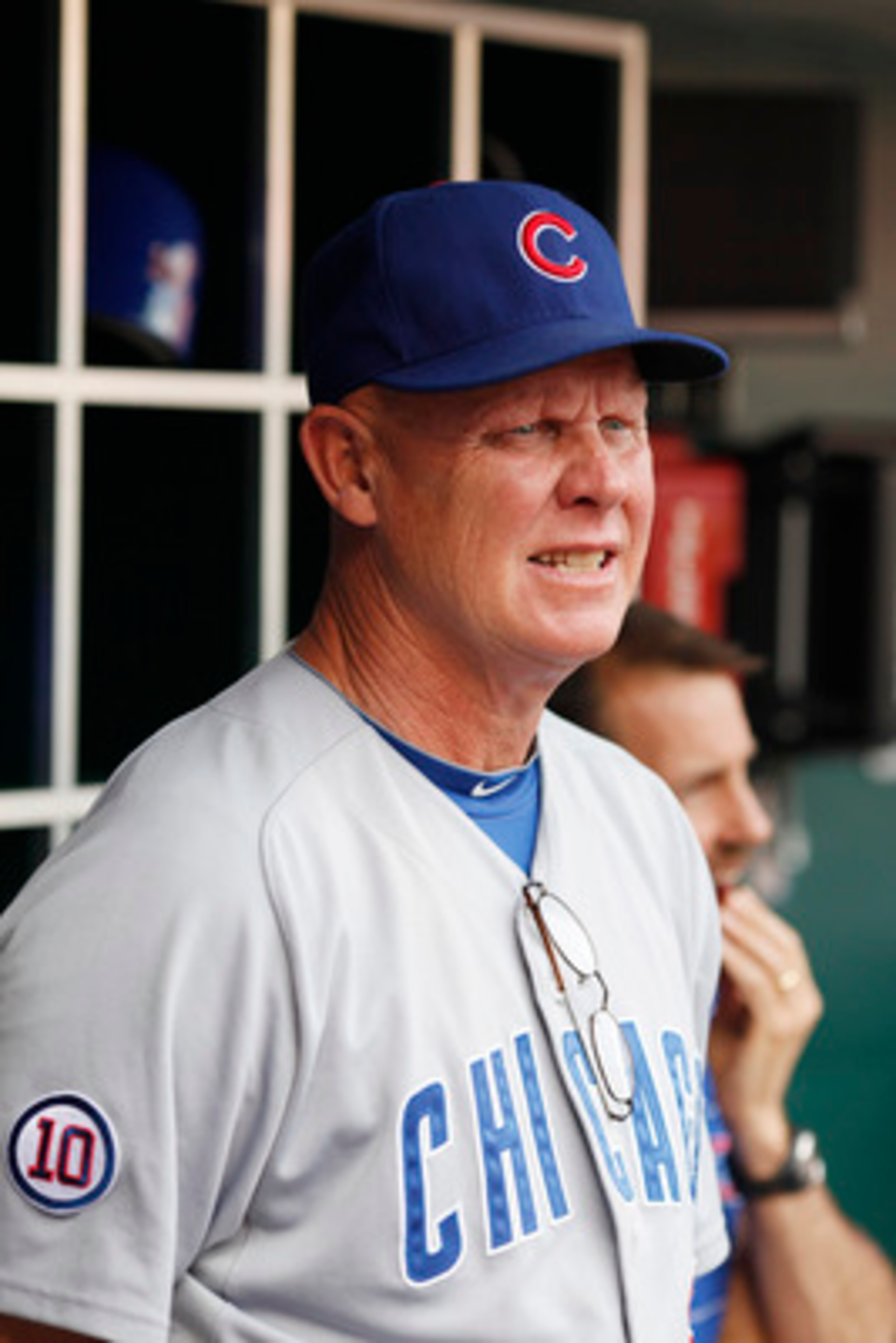 CINCINNATI, OH - JUNE 6: Chicago Cubs manager Mike Quade #8 looks on before the game against the Cincinnati Reds at Great American Ball Park on June 6, 2011 in Cincinnati, Ohio. (Photo by Joe Robbins/Getty Images)