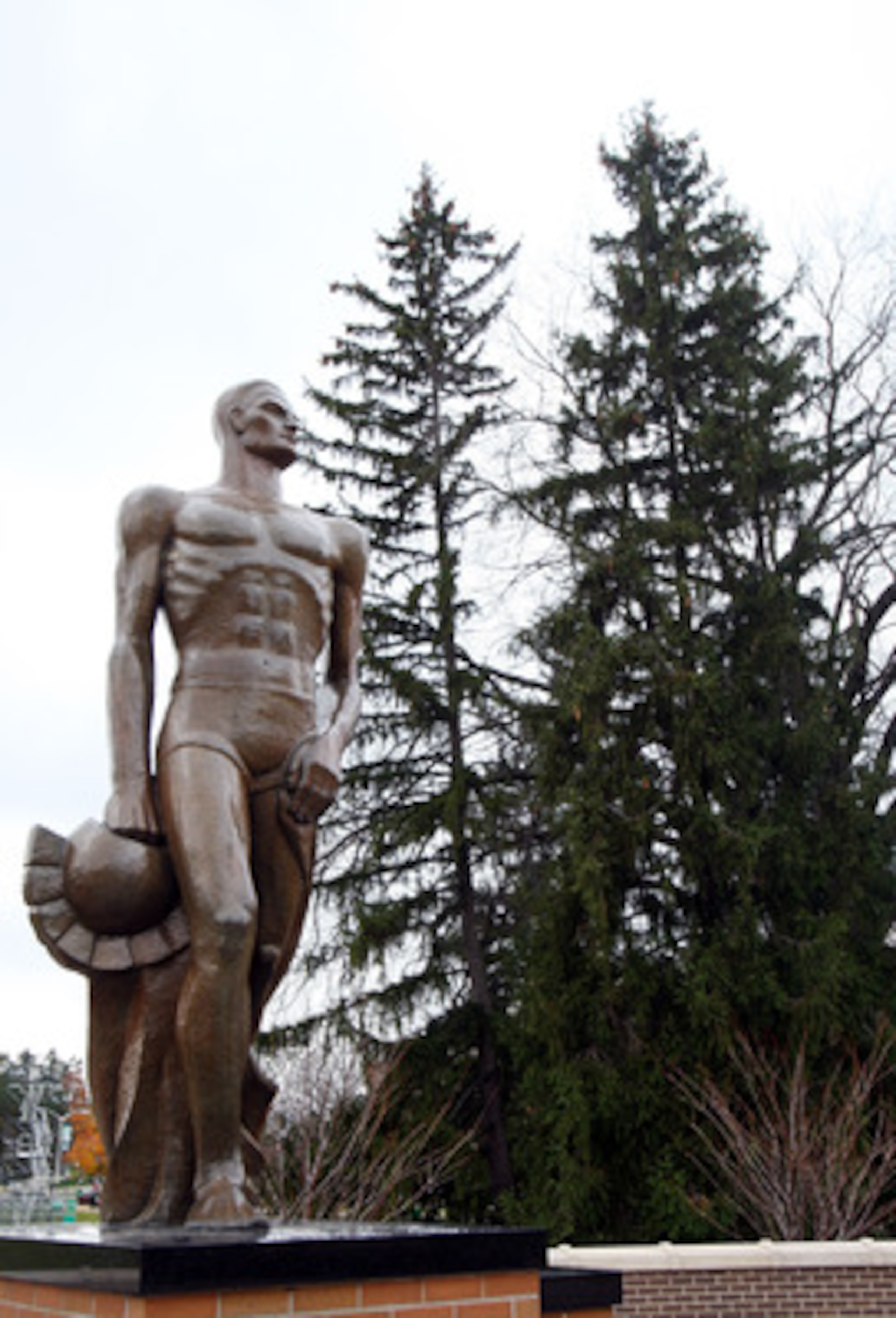 EAST LANSING, MI - NOVEMBER 08: The Spartan statue is seen prior to the game between the Michigan State Spartans and the Purdue Boilermakers at Spartan Stadium on November 8, 2008 in East Lansing, Michigan. (Photo by Jim McIsaac/Getty Images) EAST LANSING, MI - NOVEMBER 08: The Spartan statue is seen prior to the game between the Michigan State Spartans and the Purdue Boilermakers at Spartan Stadium on November 8, 2008 in East Lansing, Michigan. (Photo by Jim McIsaac/Getty Images)