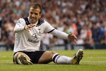 LONDON, UNITED KINGDOM - MAY 07: Rafael Van der Vaart of Spurs reacts during the Barclays Premier League match between Tottenham Hotspur and Blackpool at White Hart Lane on May 7, 2011 in London, England. (Photo by Scott Heavey/Getty Images) LONDON, UNITED KINGDOM - MAY 07: Rafael Van der Vaart of Spurs reacts during the Barclays Premier League match between Tottenham Hotspur and Blackpool at White Hart Lane on May 7, 2011 in London, England. (Photo by Scott Heavey/Getty Images)