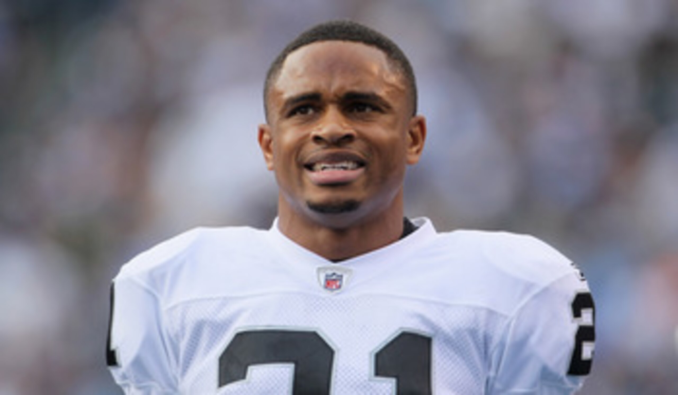 SAN DIEGO - DECEMBER 05:  Nnamdi Asomugha #21 the Oakland Raiders looks on from the sideline against the San Diego Chargers at Qualcomm Stadium on December 5, 2010 in San Diego, California. The Raiders defeated the Chargers 28-13.  (Photo by Jeff Gross/Ge