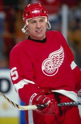 9 Mar 1999: Petr Klima #85 of the Detroit Red Wings looks on during the game against the Los Angeles Kings at the Great Western Forum in Inglewod, California. The Kings defeated the Red Wings 4-2.