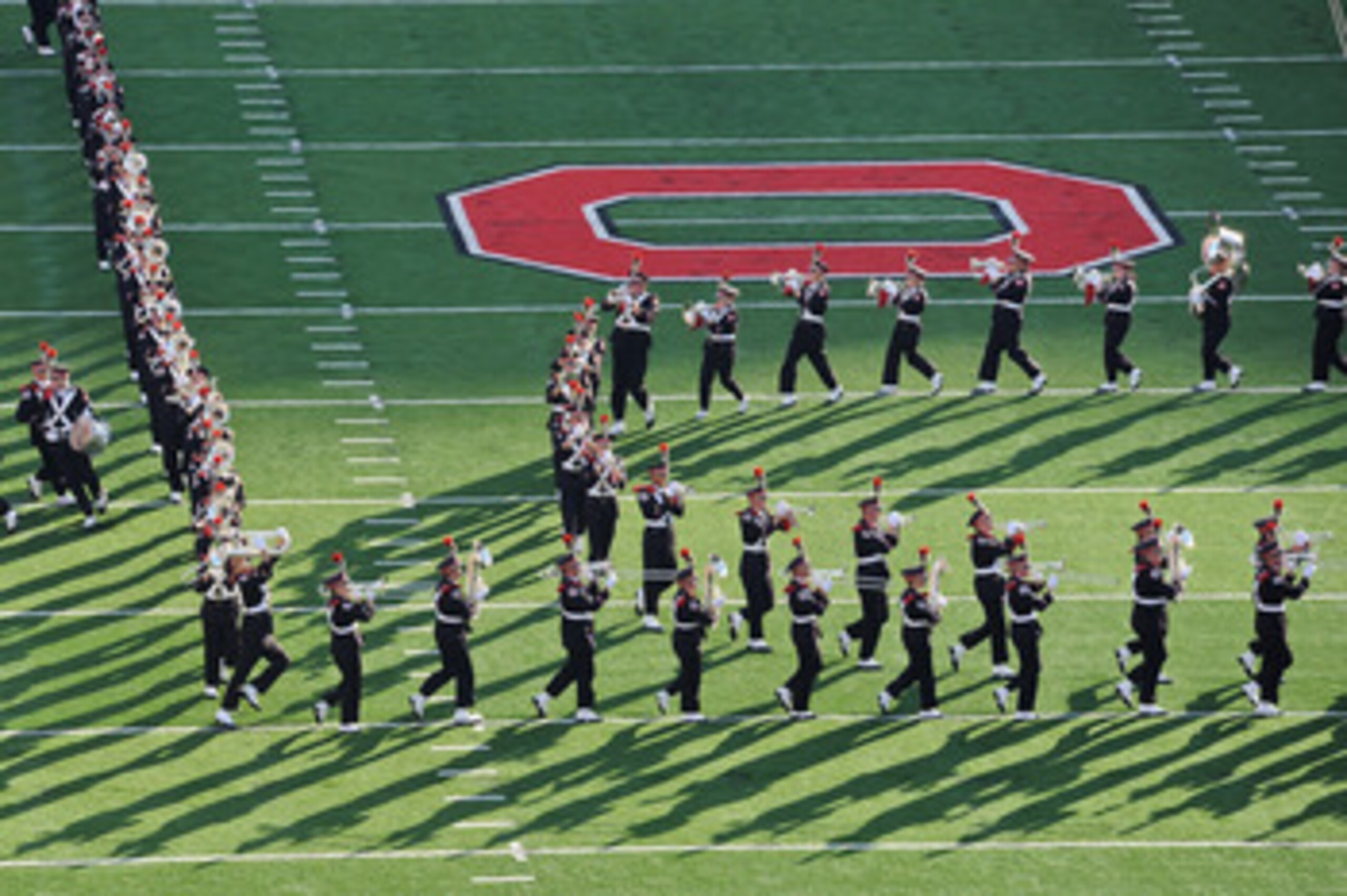 COLUMBUS, OH - NOVEMBER 13:  The Ohio State Marching Band performs on the field before a game against the Penn State Nittany Lions at Ohio Stadium on November 13, 2010 in Columbus, Ohio.  (Photo by Jamie Sabau/Getty Images)