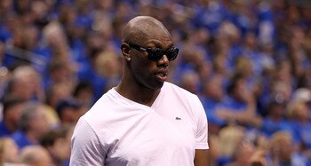 DALLAS, TX - JUNE 05:  Terrell Owens attends Game Three of the 2011 NBA Finals between the Dallas Mavericks and the Miami Heat at American Airlines Center on June 5, 2011 in Dallas, Texas.  NOTE TO USER: User expressly acknowledges and agrees that, by dow