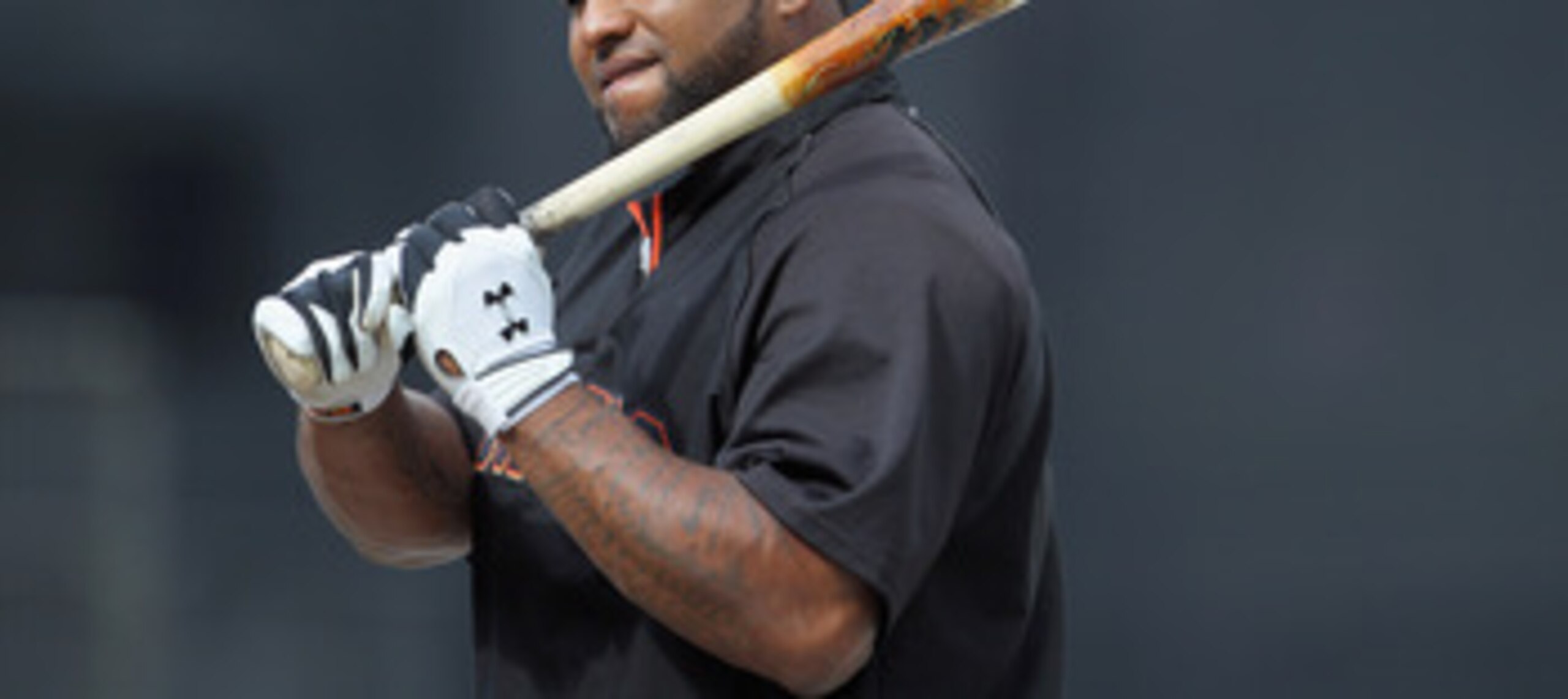 LOS ANGELES, CA - APRIL 03:  Pablo Sandoval #48 of the San Francisco Giants looks on prior to the start of the game against the Los Angeles Dodgers at Dodger Stadium on April 3, 2011 in Los Angeles, California.  (Photo by Jeff Gross/Getty Images)