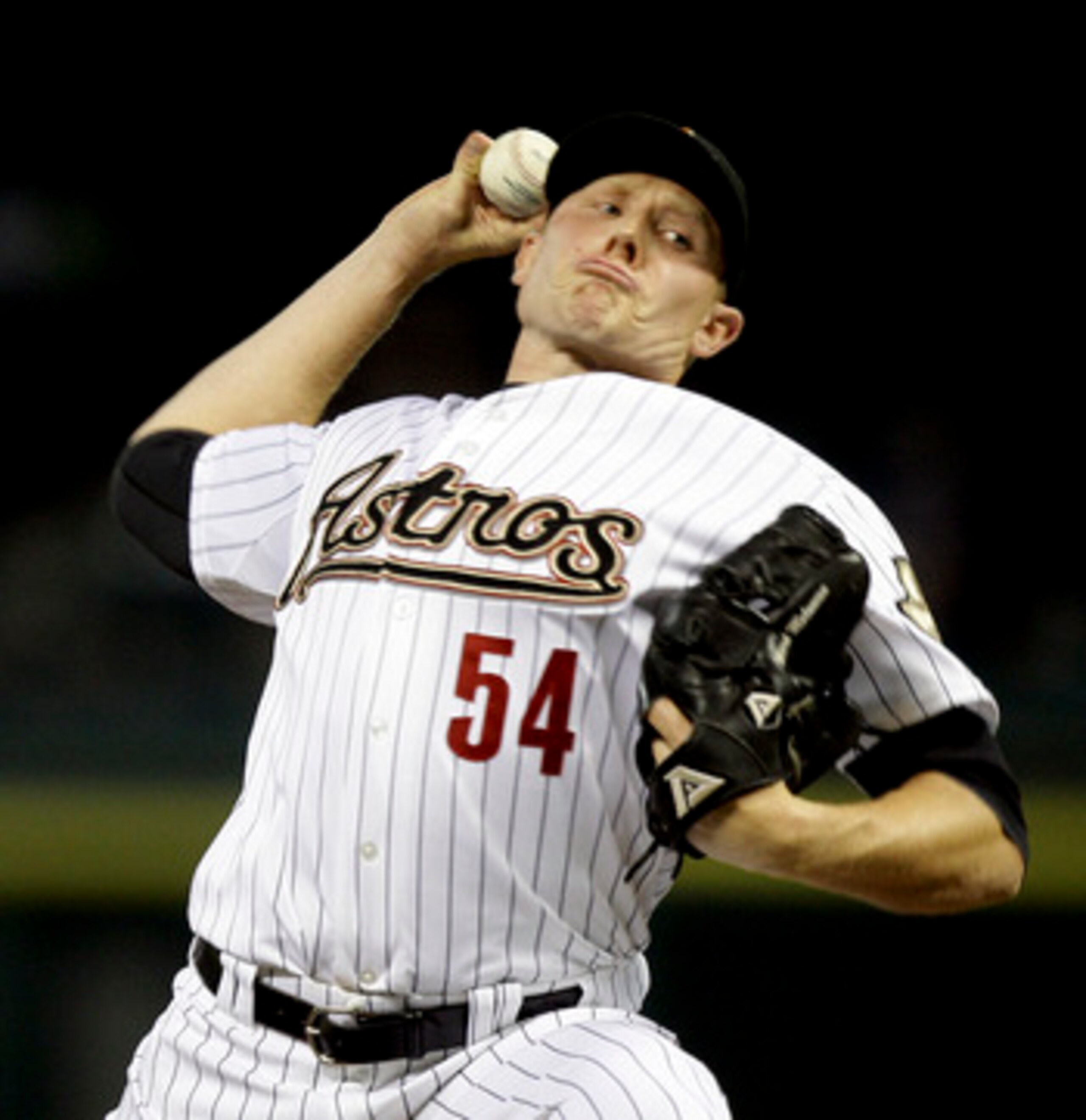 HOUSTON - JUNE 08:  Pitcher Mark Melancon #54 of the Houston Astros throws against the St. Louis Cardinals at Minute Maid Park on June 8, 2011 in Houston, Texas.  (Photo by Bob Levey/Getty Images)