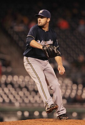 PITTSBURGH, PA - APRIL 13:  Zach Braddock #21 of the Milwaukee Brewers throws a pitch during their game against the Pittsburgh Pirates at PNC Park on April 13, 2011 in Pittsburgh, Pennsylvania.  (Photo by Scott Halleran/Getty Images)