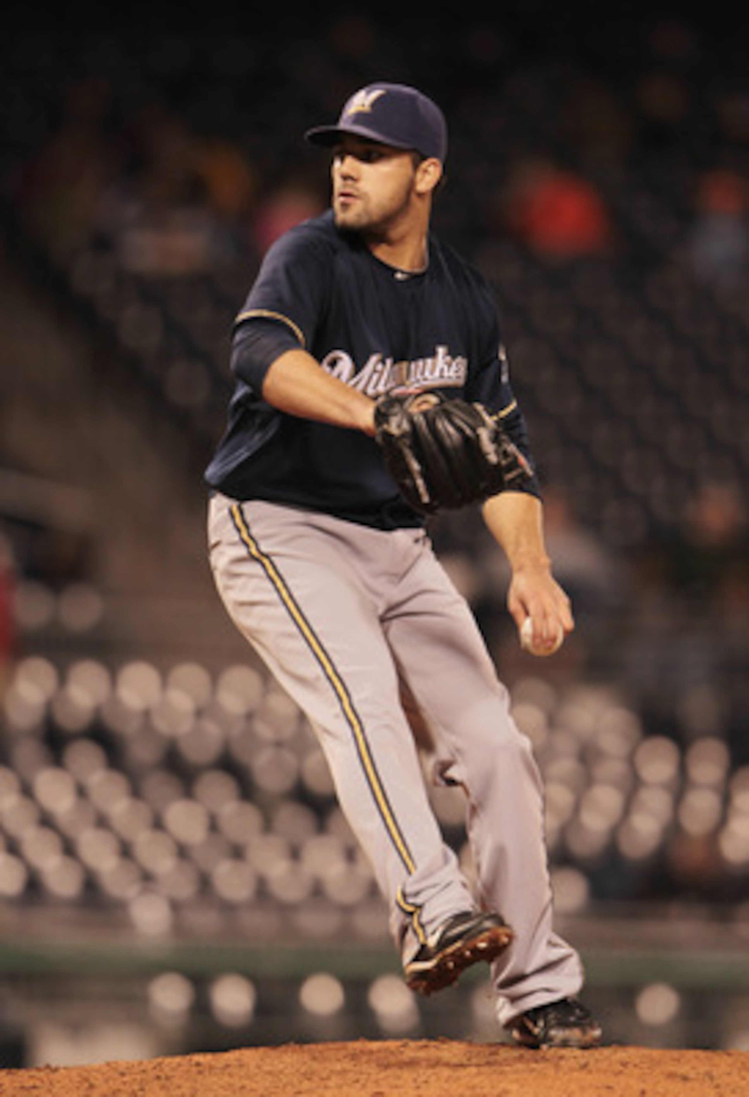 PITTSBURGH, PA - APRIL 13:  Zach Braddock #21 of the Milwaukee Brewers throws a pitch during their game against the Pittsburgh Pirates at PNC Park on April 13, 2011 in Pittsburgh, Pennsylvania.  (Photo by Scott Halleran/Getty Images)