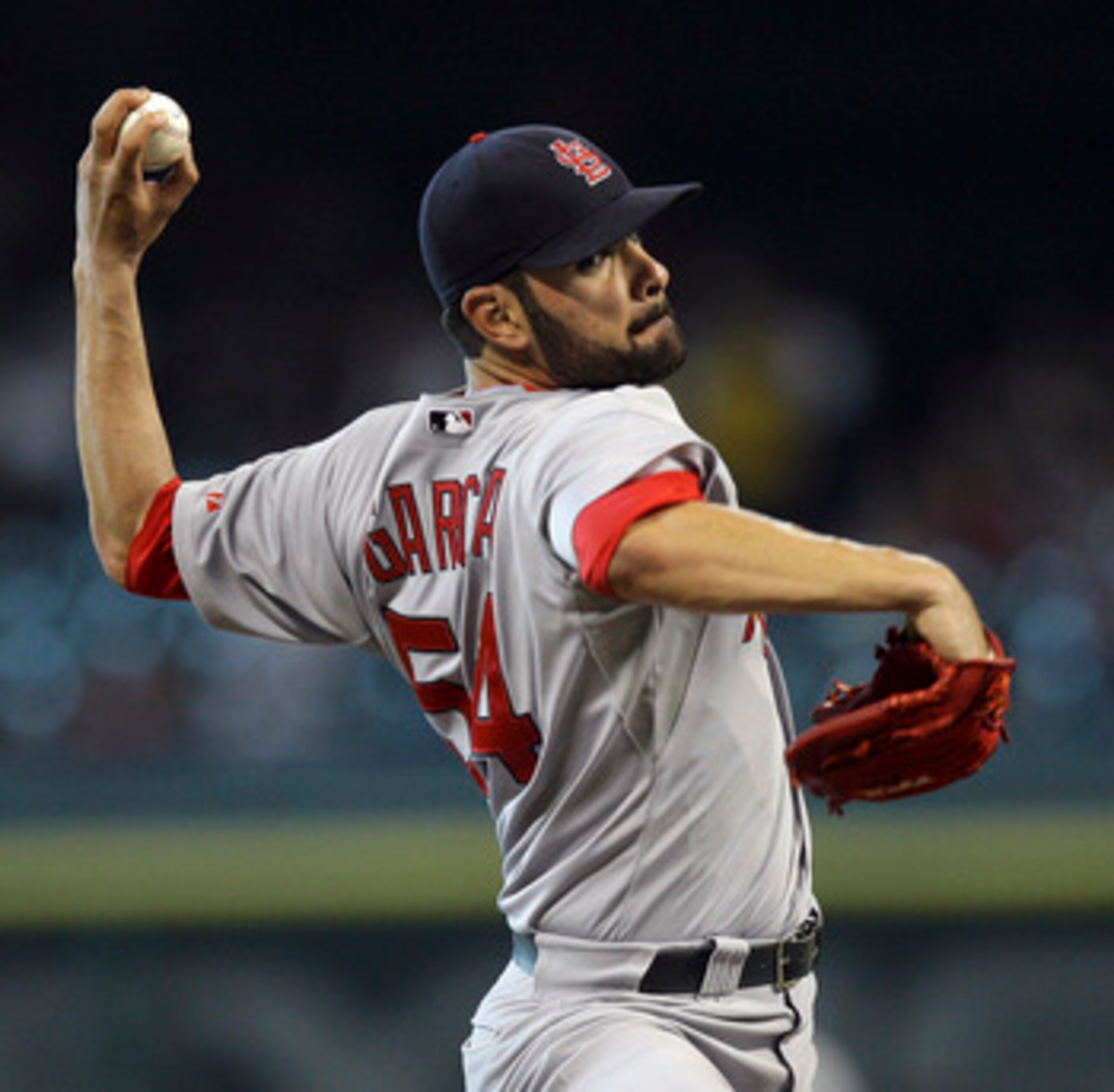 HOUSTON - JUNE 08:  Pitcher Jaime Garcia #54 of the St. Louis Cardinals throws against the Houston Astros at Minute Maid Park on June 8, 2011 in Houston, Texas.  (Photo by Bob Levey/Getty Images)