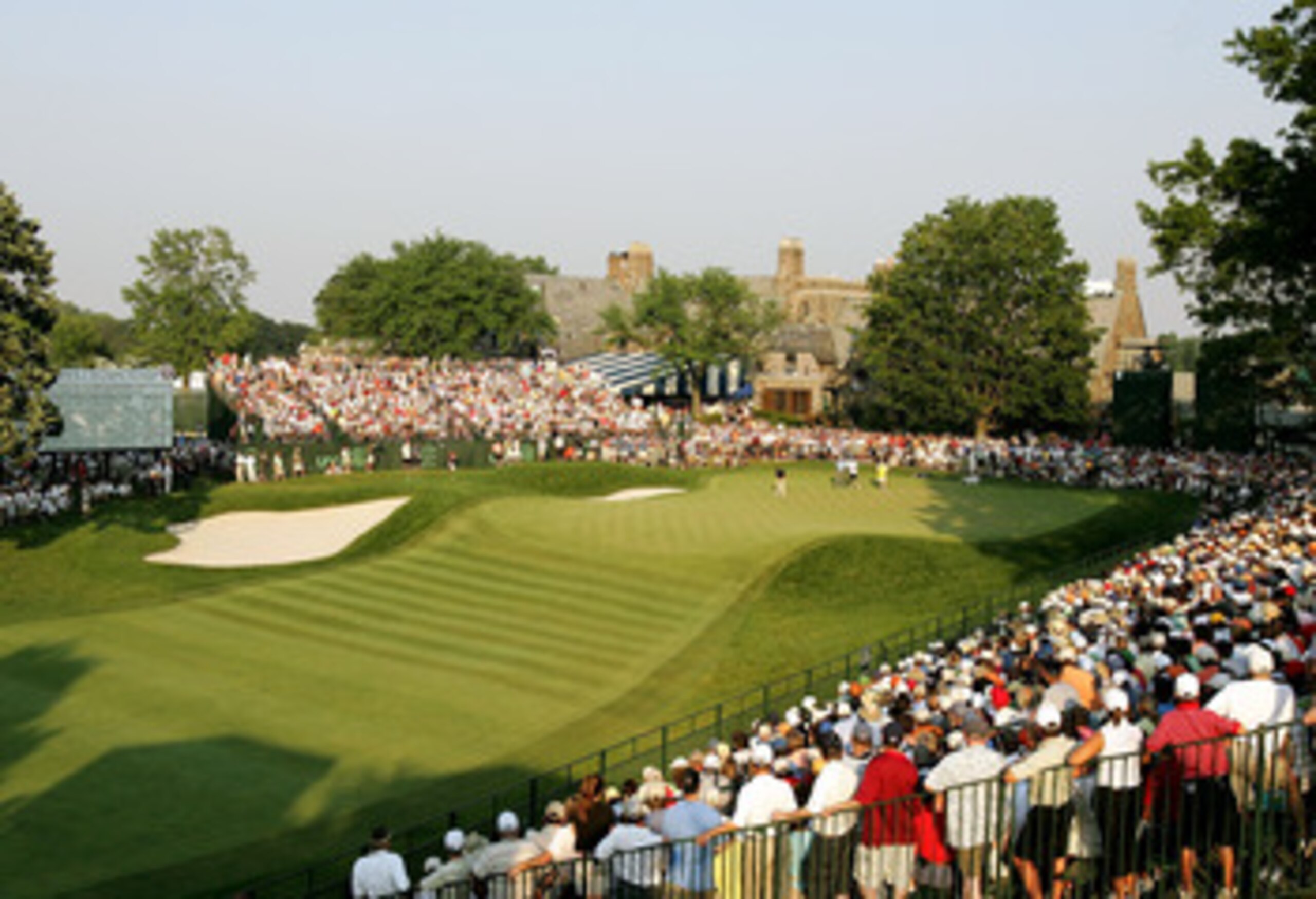 MAMARONECK, NY - JUNE 18:  Colin Montgomerie of Scotland putts on the 18th green during the final round of the 2006 US Open Championship at Winged Foot Golf Club on June 18, 2006 in Mamaroneck, New York. Geoff Ogilvy won the Championship by one stroke.  (