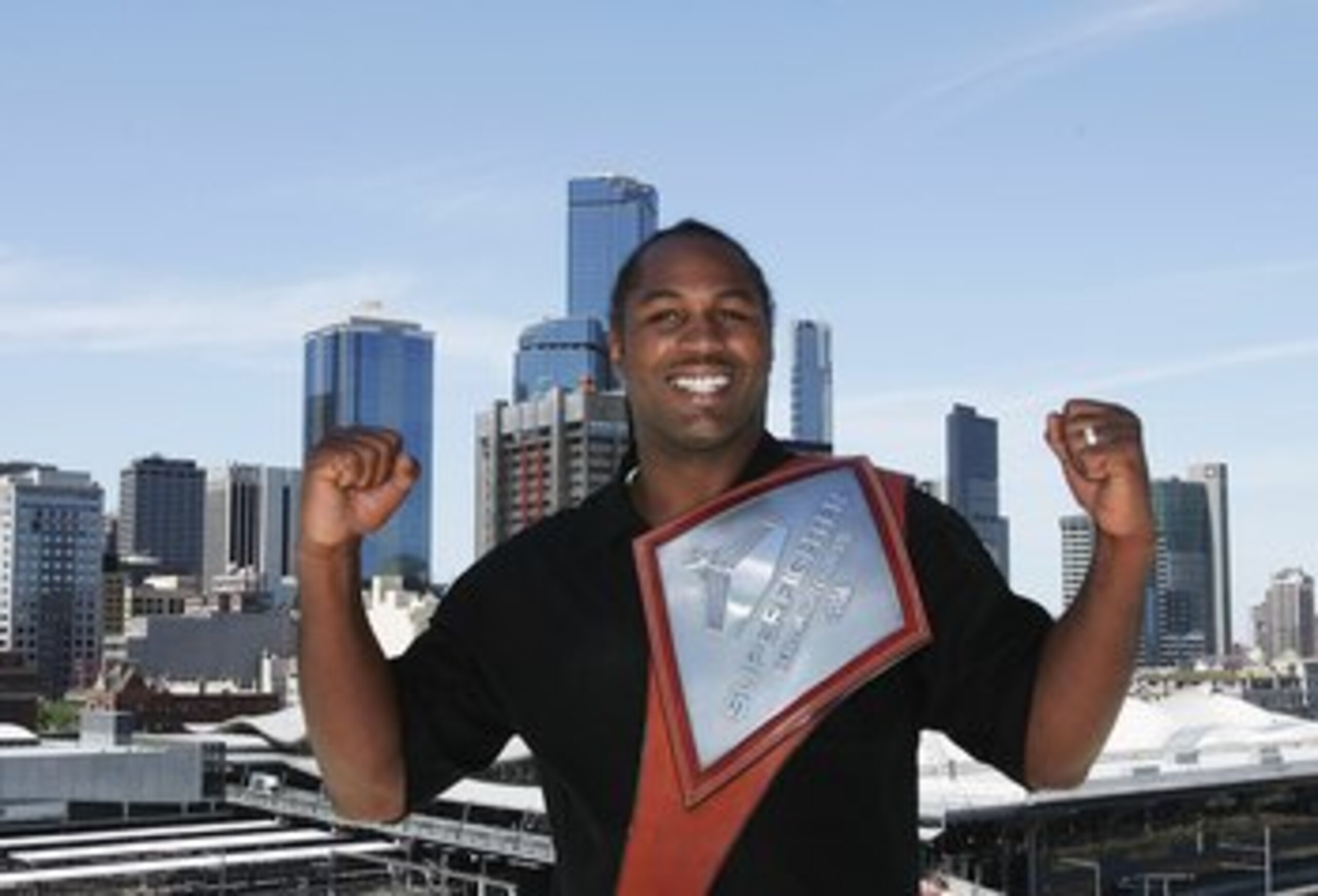MELBOURNE, AUSTRALIA - OCTOBER 17: Former undisputed World Heavyweight Champion Lennox Lewis poses on the roof of the Telstra Dome to promote the Superfighter Launch on October 17, 2006 in Melbourne, Australia. Superfighter will be held at Melbourne's Te MELBOURNE, AUSTRALIA - OCTOBER 17: Former undisputed World Heavyweight Champion Lennox Lewis poses on the roof of the Telstra Dome to promote the Superfighter Launch on October 17, 2006 in Melbourne, Australia. Superfighter will be held at Melbourne's Te