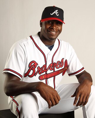 LAKE BUENA VISTA, FL - FEBRUARY 21: Arodys Vizcaino #70 of the Atlanta Braves during Photo Day at  Champion Stadium at ESPN Wide World of Sports of Complex on February 21, 2011 in Lake Buena Vista, Florida. (Photo by Mike Ehrmann/Getty Images)