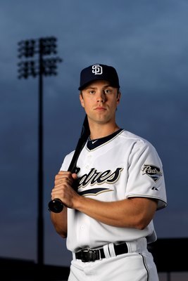 PEORIA, AZ - FEBRUARY 27:  James Darnell of the San Diego Padres poses during photo media day at the Padres spring training complex on February 27, 2010 in Peoria, Arizona.  (Photo by Ezra Shaw/Getty Images)