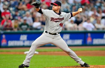 CLEVELAND, OH - JUNE 7: Chuck James #44 of the Minnesota Twins pitches during the sixth inning against the Cleveland Indians at Progressive Field on June 7, 2011 in Cleveland, Ohio. The Indians defeated the Twins 1-0. (Photo by Jason Miller/Getty Images)