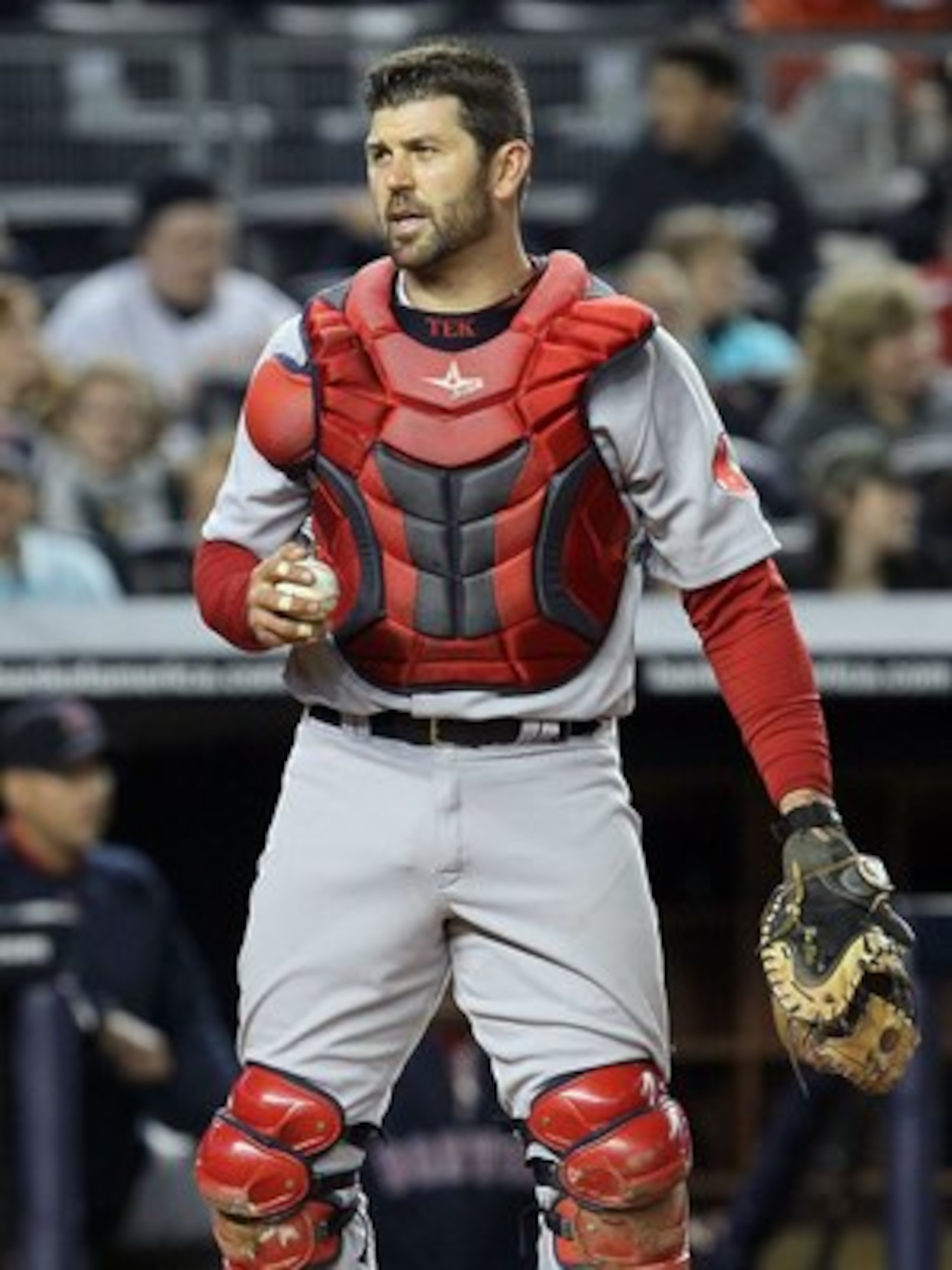 NEW YORK, NY - MAY 14: Jason Varitek #33 of the Boston Red Sox in action against the New York Yankees on May 14, 2011 at Yankee Stadium in the Bronx borough of New York City. (Photo by Jim McIsaac/Getty Images) NEW YORK, NY - MAY 14: Jason Varitek #33 of the Boston Red Sox in action against the New York Yankees on May 14, 2011 at Yankee Stadium in the Bronx borough of New York City. (Photo by Jim McIsaac/Getty Images)