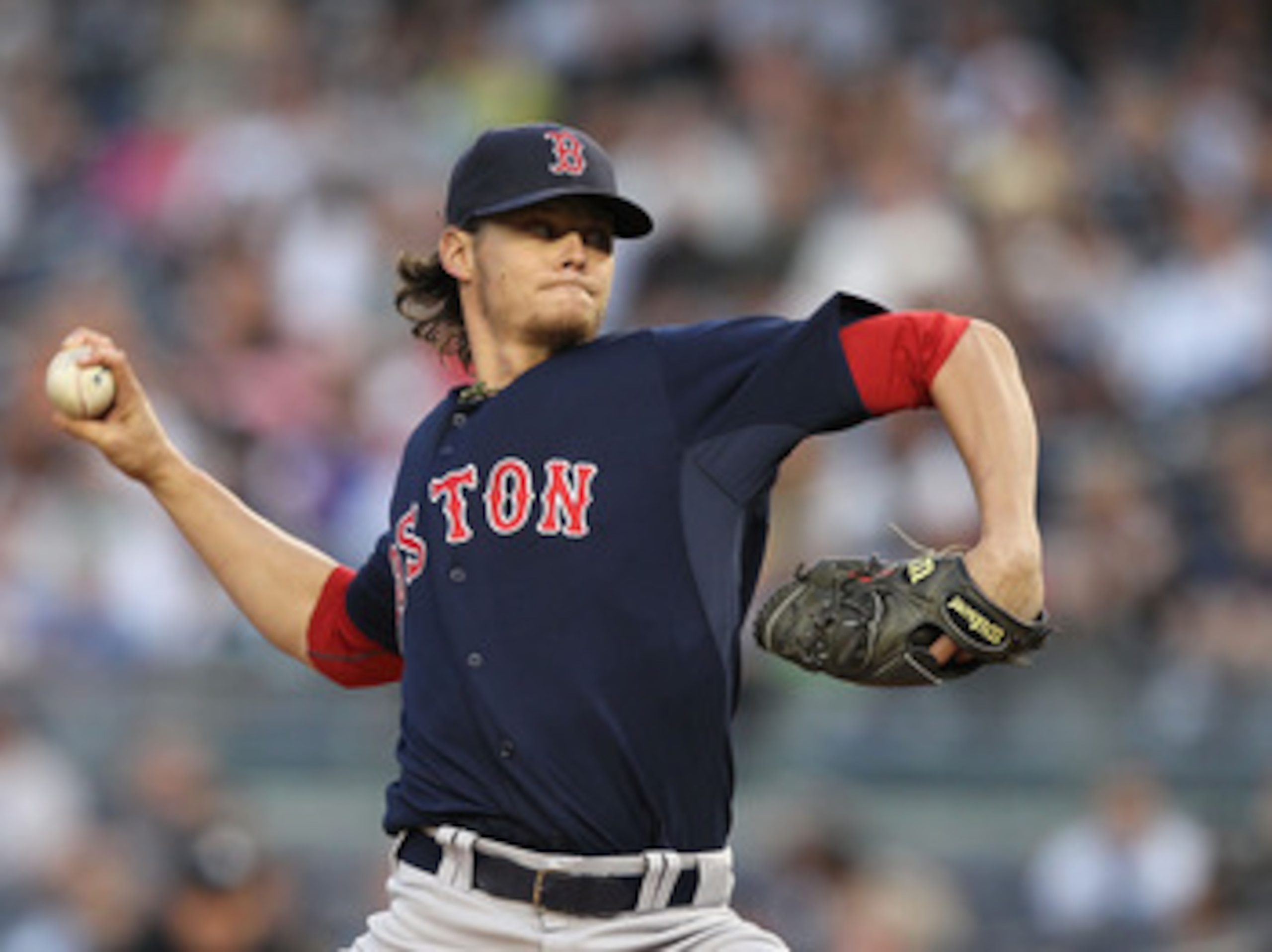 NEW YORK, NY - MAY 13: Clay Buchholz #11 of the Boston Red Sox pitches against the New York Yankees during their game on May 13, 2011 at Yankee Stadium in the Bronx borough of New York City. (Photo by Al Bello/Getty Images) NEW YORK, NY - MAY 13: Clay Buchholz #11 of the Boston Red Sox pitches against the New York Yankees during their game on May 13, 2011 at Yankee Stadium in the Bronx borough of New York City. (Photo by Al Bello/Getty Images)