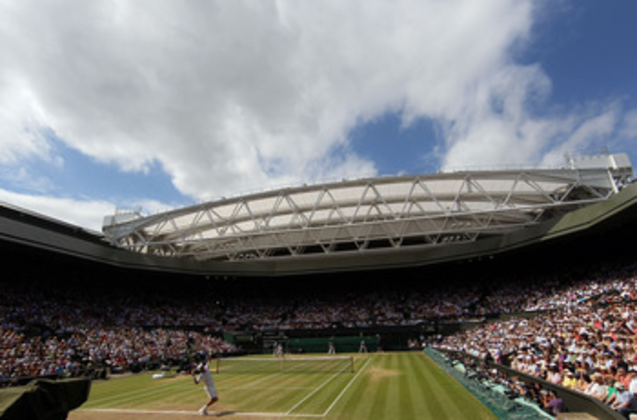 LONDON, ENGLAND - JUNE 30:  Ball boys on Centre Court on Day Nine of the Wimbledon Lawn Tennis Championships at the All England Lawn Tennis and Croquet Club on June 30, 2010 in London, England.  (Photo by Julian Finney/Getty Images)