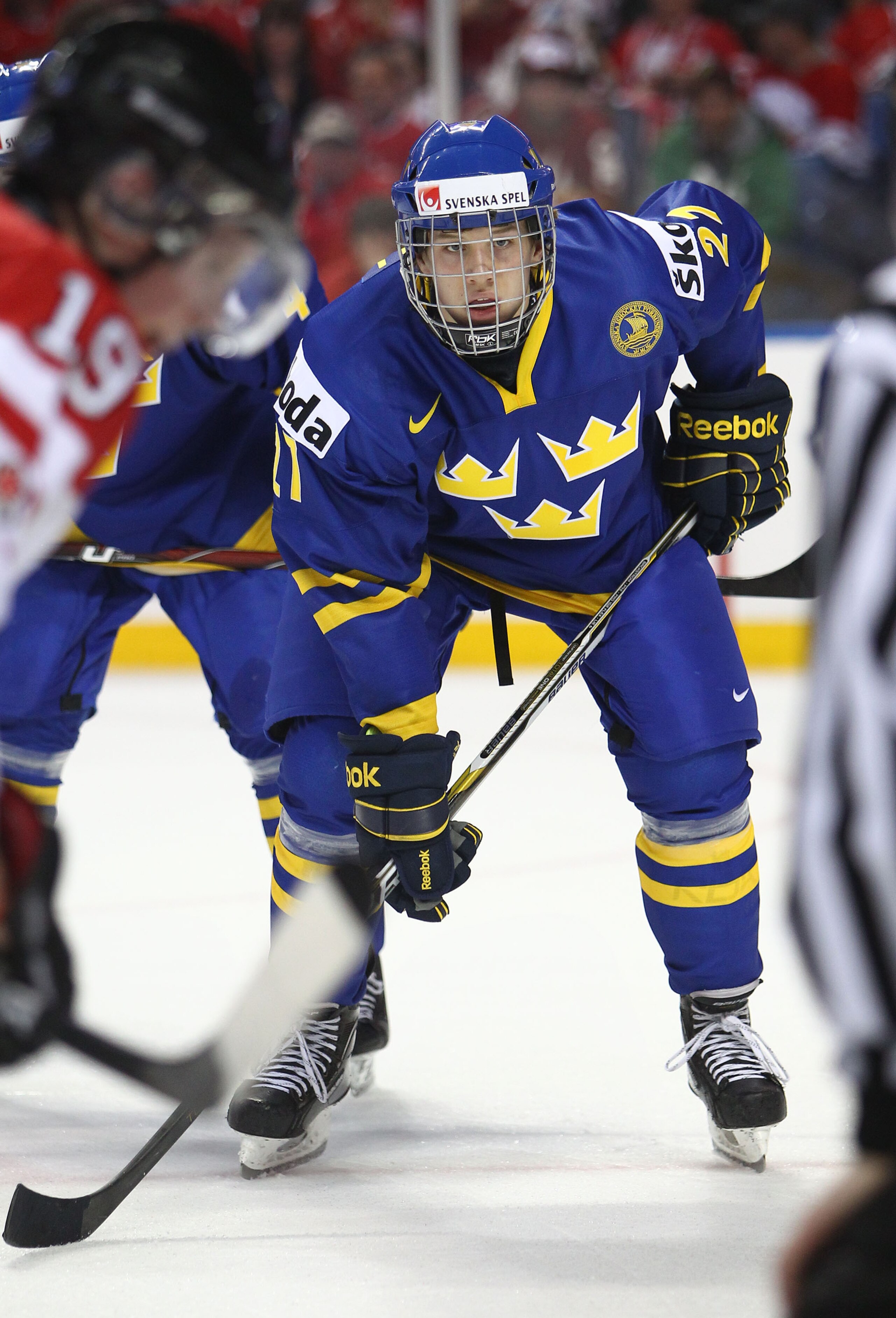 BUFFALO, NY - DECEMBER 31: Forward Rickard Rakell #27 of Sweden during the 2011 IIHF World U20 Championship game between Canada and Sweden on December 31, 2010 at HSBC Arena in Buffalo, New York. (Photo by Tom Szczerbowski/Getty Images)