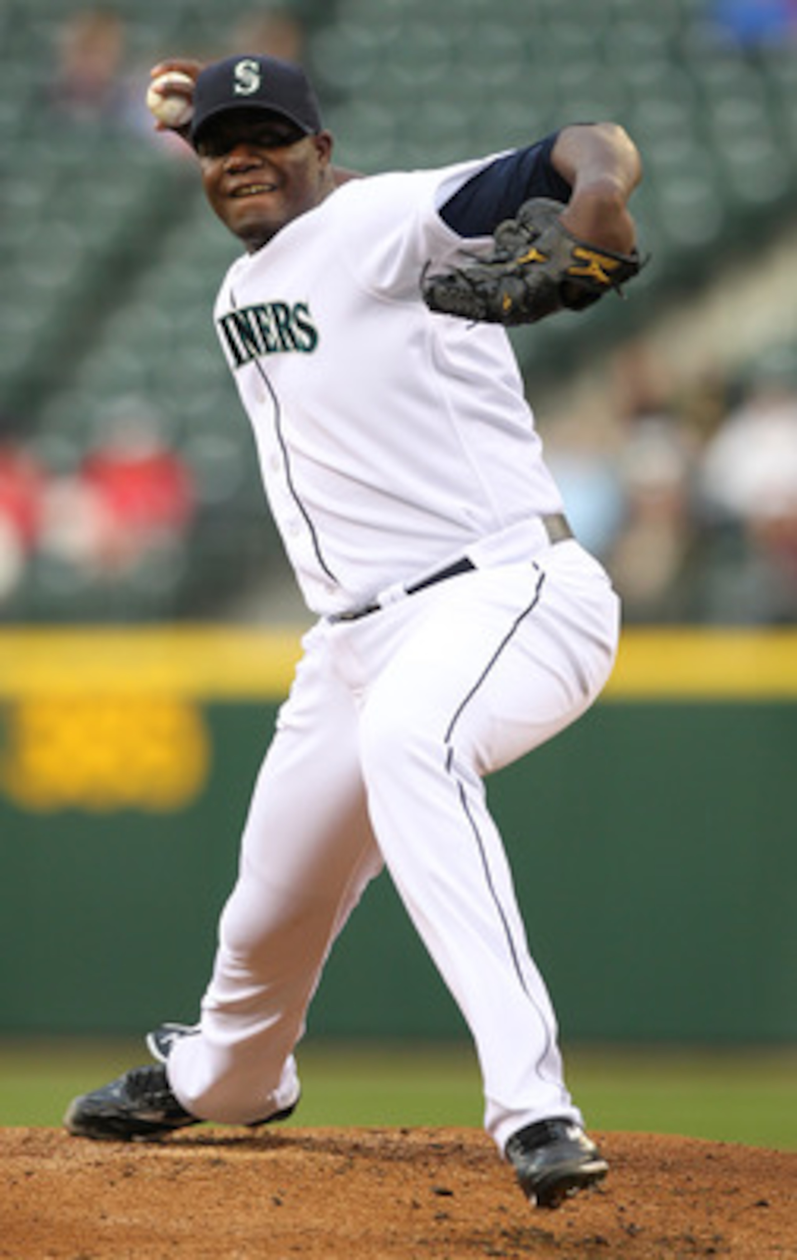 SEATTLE - MAY 04:  Starting pitcher Michael Pineda #36 of the Seattle Mariners pitches against the Texas Rangers at Safeco Field on May 4, 2011 in Seattle, Washington. (Photo by Otto Greule Jr/Getty Images)