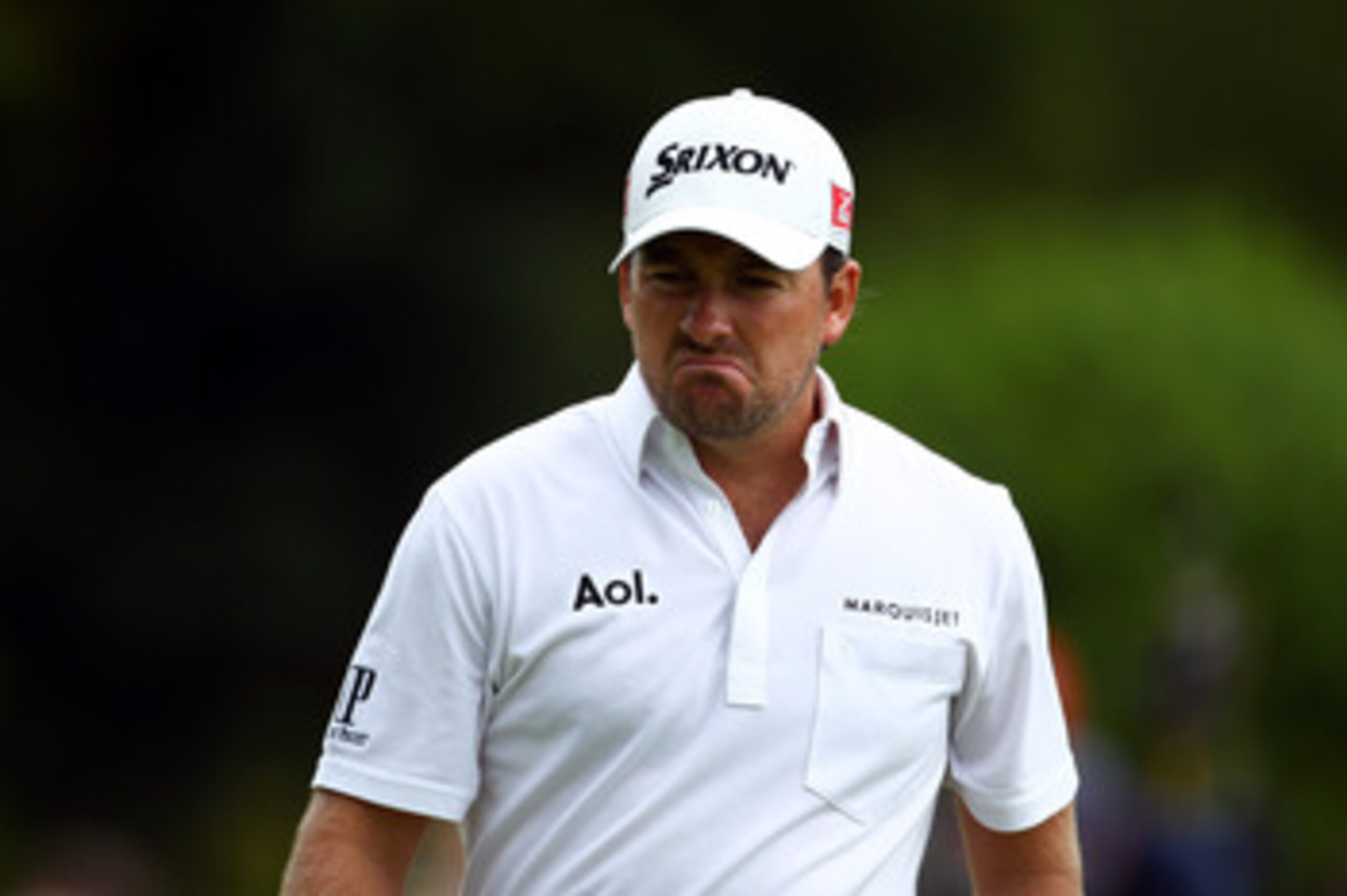 NEWPORT, WALES - JUNE 04: Graeme McDowell of Northern Ireland reacts to missing a putt on the 4th green during the third round of the Saab Wales Open on the Twenty Ten course at The Celtic Manor Resort on June 4, 2011 in Newport, Wales. (Photo by Richar NEWPORT, WALES - JUNE 04: Graeme McDowell of Northern Ireland reacts to missing a putt on the 4th green during the third round of the Saab Wales Open on the Twenty Ten course at The Celtic Manor Resort on June 4, 2011 in Newport, Wales. (Photo by Richar