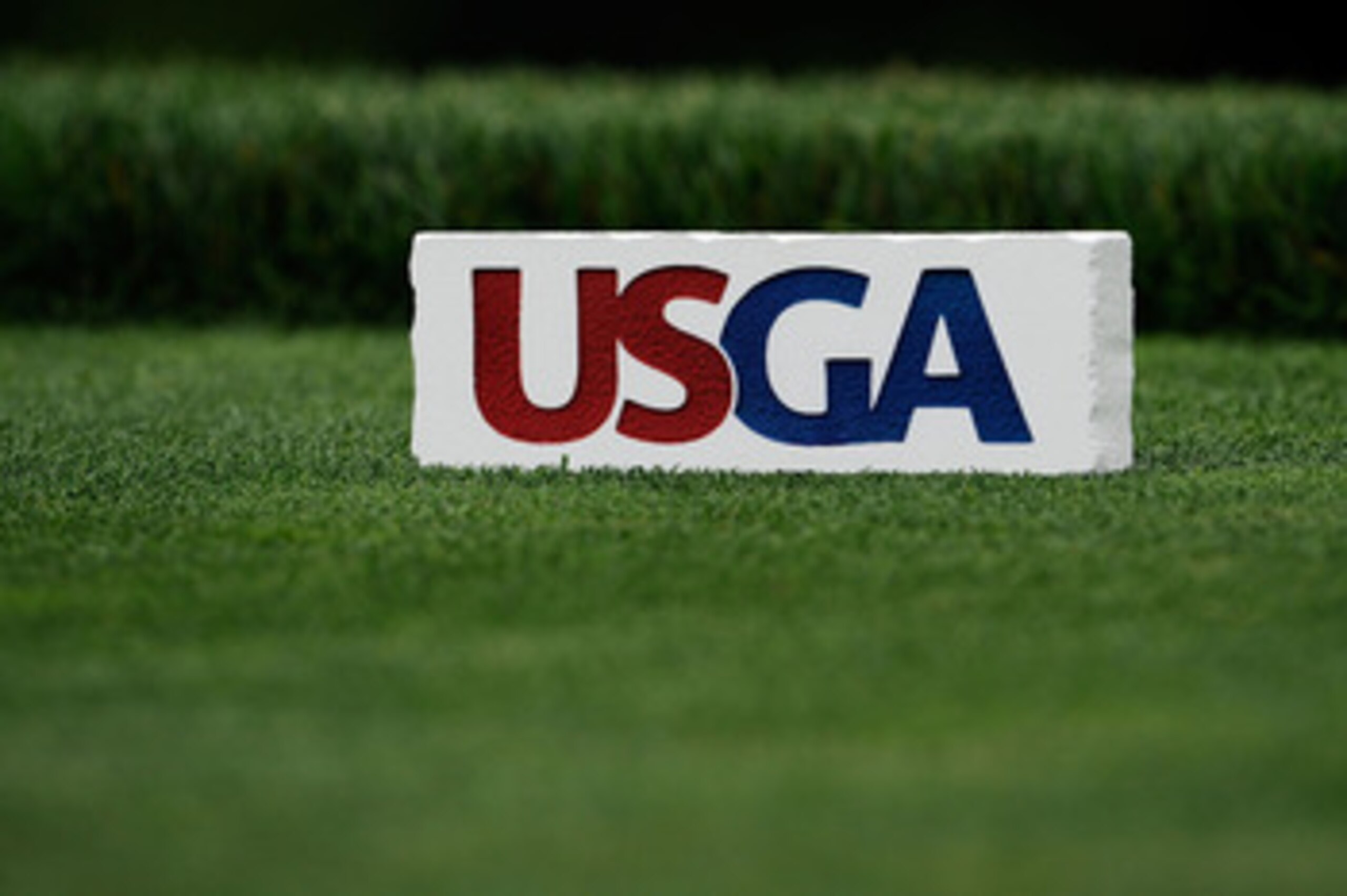 FARMINGDALE, NY - JUNE 16: A USGA tee marker is seen during the second day of previews to the 109th U.S. Open on the Black Course at Bethpage State Park on June 16, 2009 in Farmingdale, New York. (Photo by Sam Greenwood/Getty Images) FARMINGDALE, NY - JUNE 16: A USGA tee marker is seen during the second day of previews to the 109th U.S. Open on the Black Course at Bethpage State Park on June 16, 2009 in Farmingdale, New York. (Photo by Sam Greenwood/Getty Images)