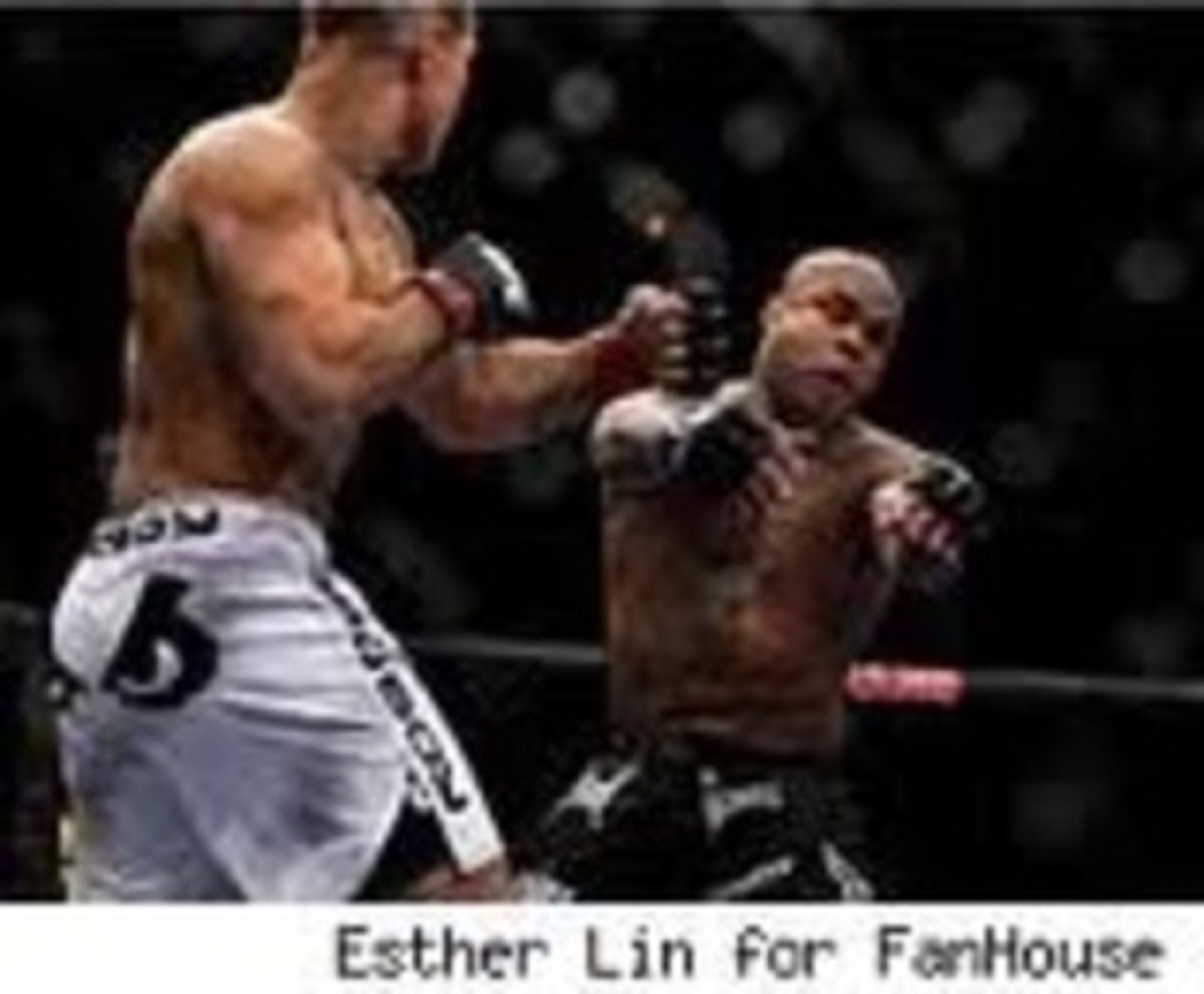 Gilbert Yvel is out on his fight after eating a brutal left hook