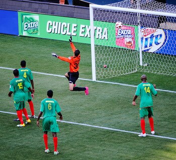 CARSON, CA - JUNE 06:  of Jamaica against of Grenada during CONCACAF Gold Cup qualifying match at The Home Depot Center on June 6, 2011 in Carson, California.  (Photo by Kevork Djansezian/Getty Images)