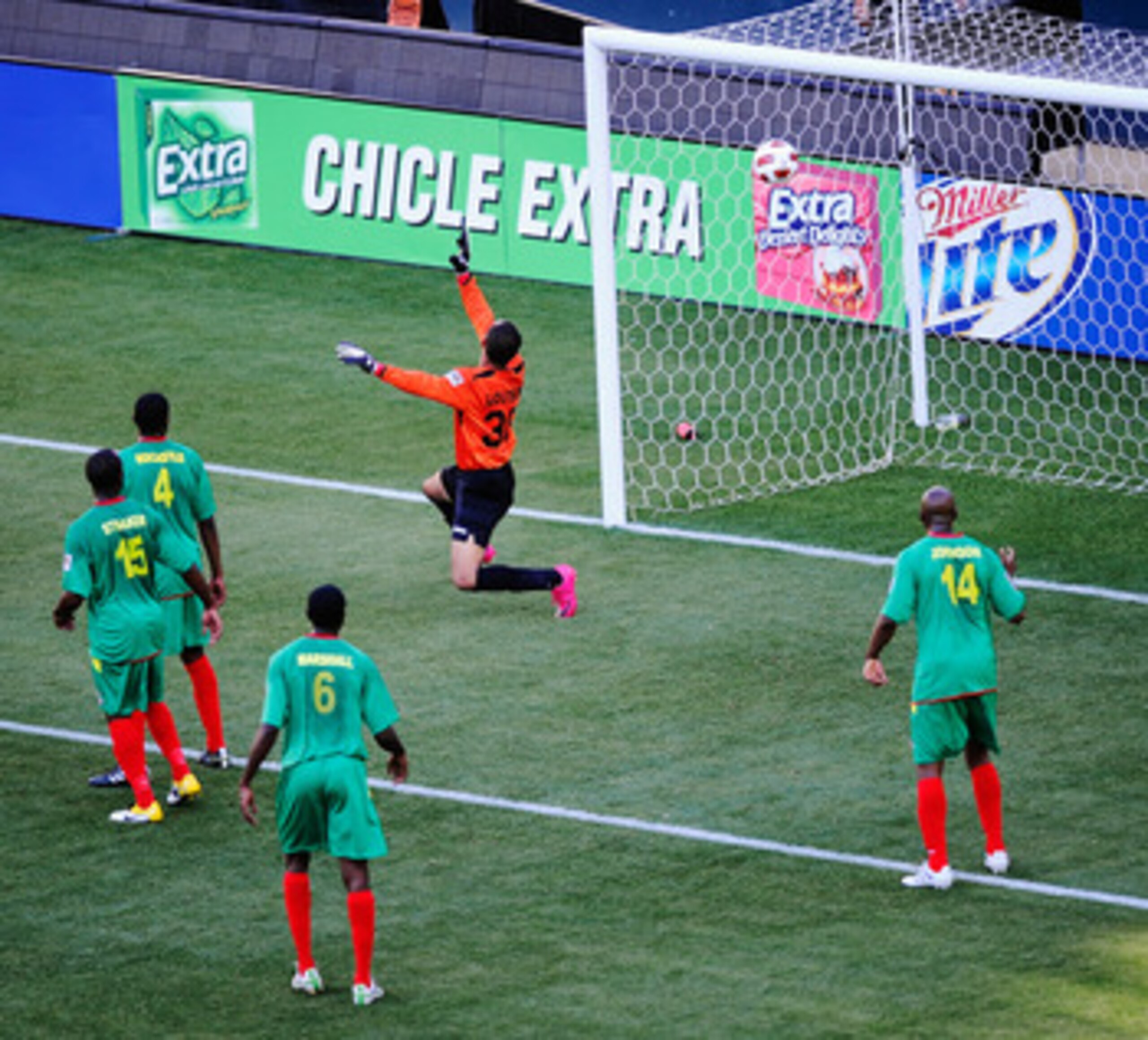 CARSON, CA - JUNE 06:  of Jamaica against of Grenada during CONCACAF Gold Cup qualifying match at The Home Depot Center on June 6, 2011 in Carson, California.  (Photo by Kevork Djansezian/Getty Images)