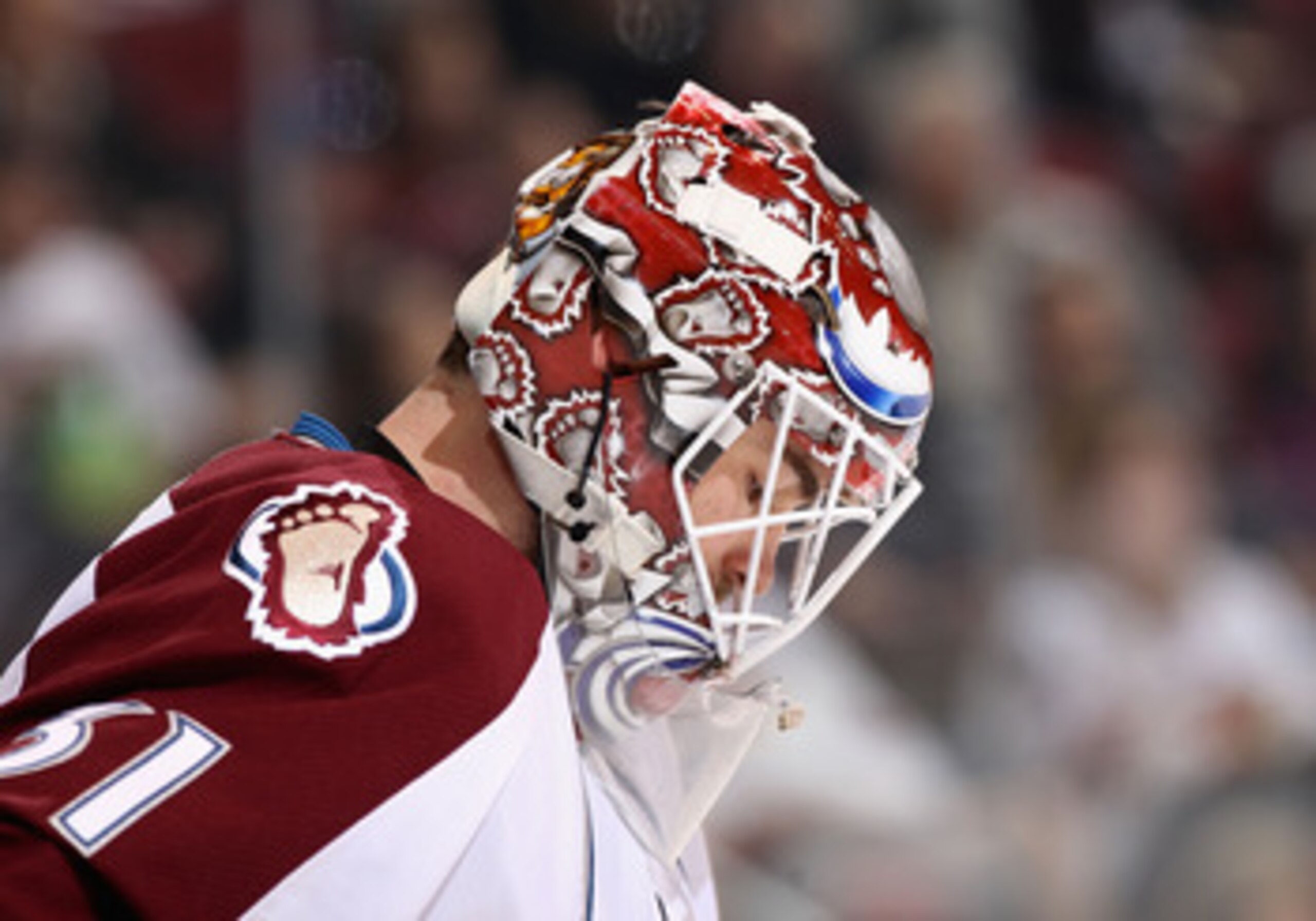 GLENDALE, AZ - APRIL 01: Goaltender Peter Budaj #31 of the Colorado Avalanche in action during the NHL game against the Phoenix Coyotes at Jobing.com Arena on April 1, 2011 in Glendale, Arizona. The Avalanche defeated the Coyotes 4-3 in an overtime shoo GLENDALE, AZ - APRIL 01: Goaltender Peter Budaj #31 of the Colorado Avalanche in action during the NHL game against the Phoenix Coyotes at Jobing.com Arena on April 1, 2011 in Glendale, Arizona. The Avalanche defeated the Coyotes 4-3 in an overtime shoo