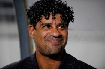 MURCIA, SPAIN - MAY 17:  Barcelona 's Dutch manager Frank Rijkaard smiles before the start of the La Liga match between Murcia and Barcelona at the Nueva Condomina stadium on May 17, 2008 in Murcia, Sp?in.  (Photo by Denis Doyle/Getty Images)