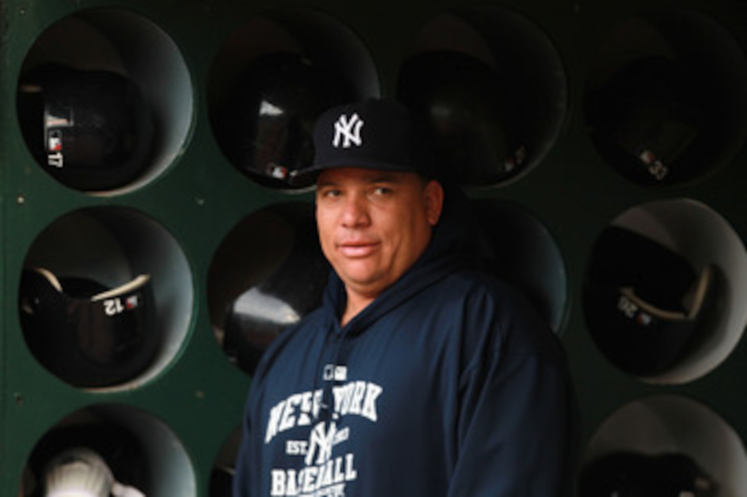 OAKLAND, CA - MAY 31:  Bartolo Colon #40 of the New York Yankees stands in the dugout before their game against the Oakland Athletics at Oakland-Alameda County Coliseum on May 31, 2011 in Oakland, California.  (Photo by Ezra Shaw/Getty Images)