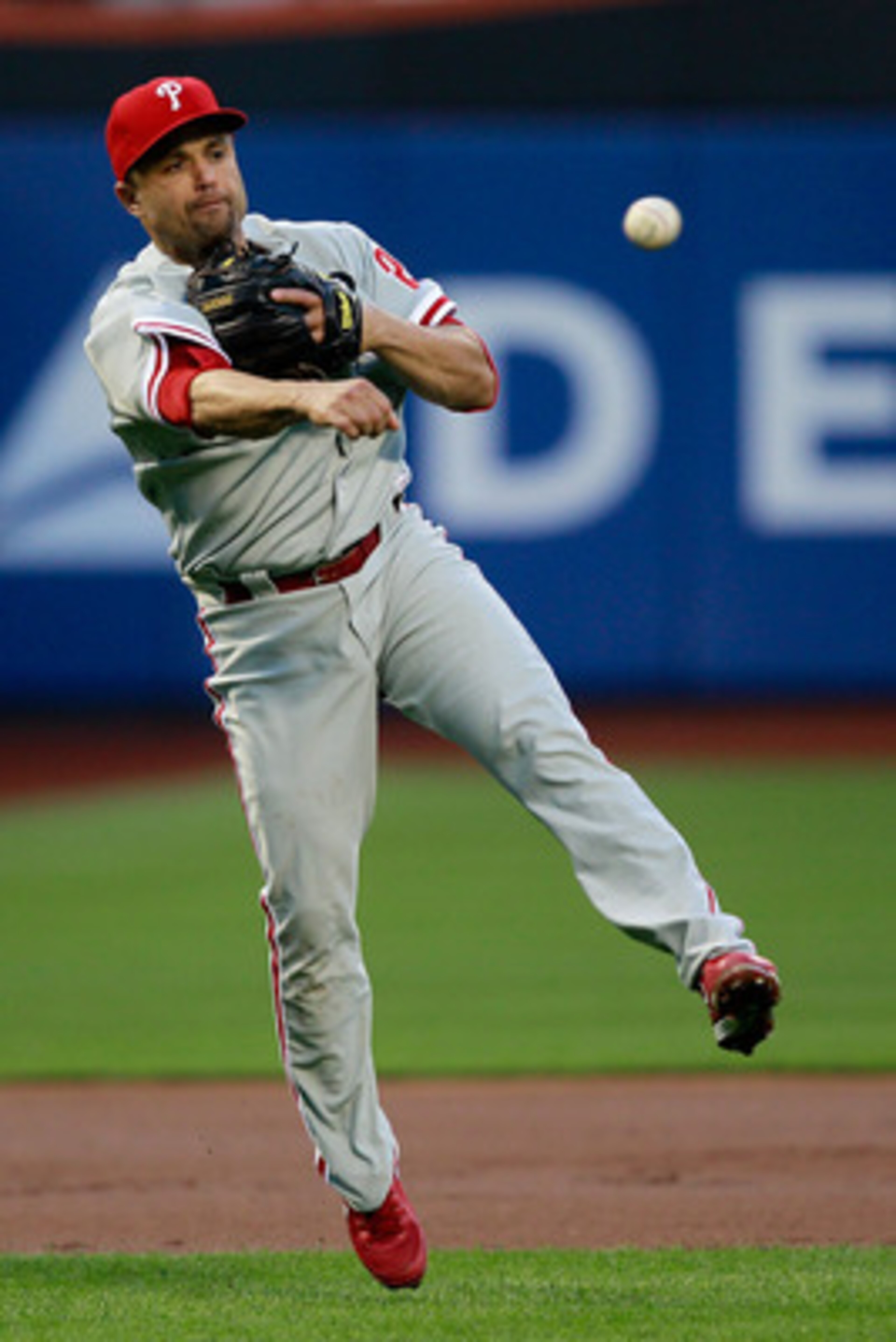 NEW YORK, NY - MAY 28: Placido Polanco #27 of the Philadelphia Phillies throws to first base against the New York Mets at Citi Field on May 28, 2011 in the Flushing neighborhood of the Queens borough of New York City. (Photo by Chris Trotman/Getty Images) NEW YORK, NY - MAY 28: Placido Polanco #27 of the Philadelphia Phillies throws to first base against the New York Mets at Citi Field on May 28, 2011 in the Flushing neighborhood of the Queens borough of New York City. (Photo by Chris Trotman/Getty Images)